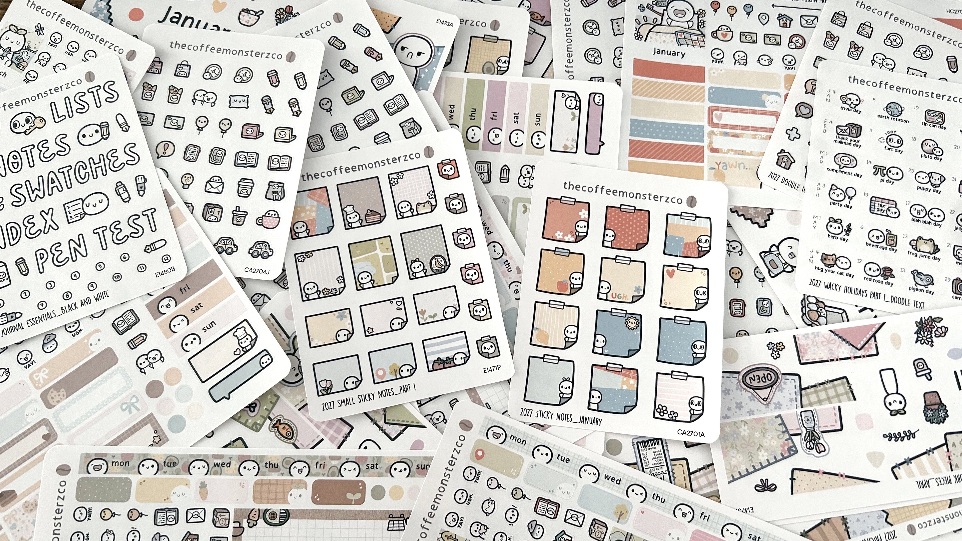 2027 Hobonichi Cousin Monthly Collection – TheCoffeeMonsterzCo