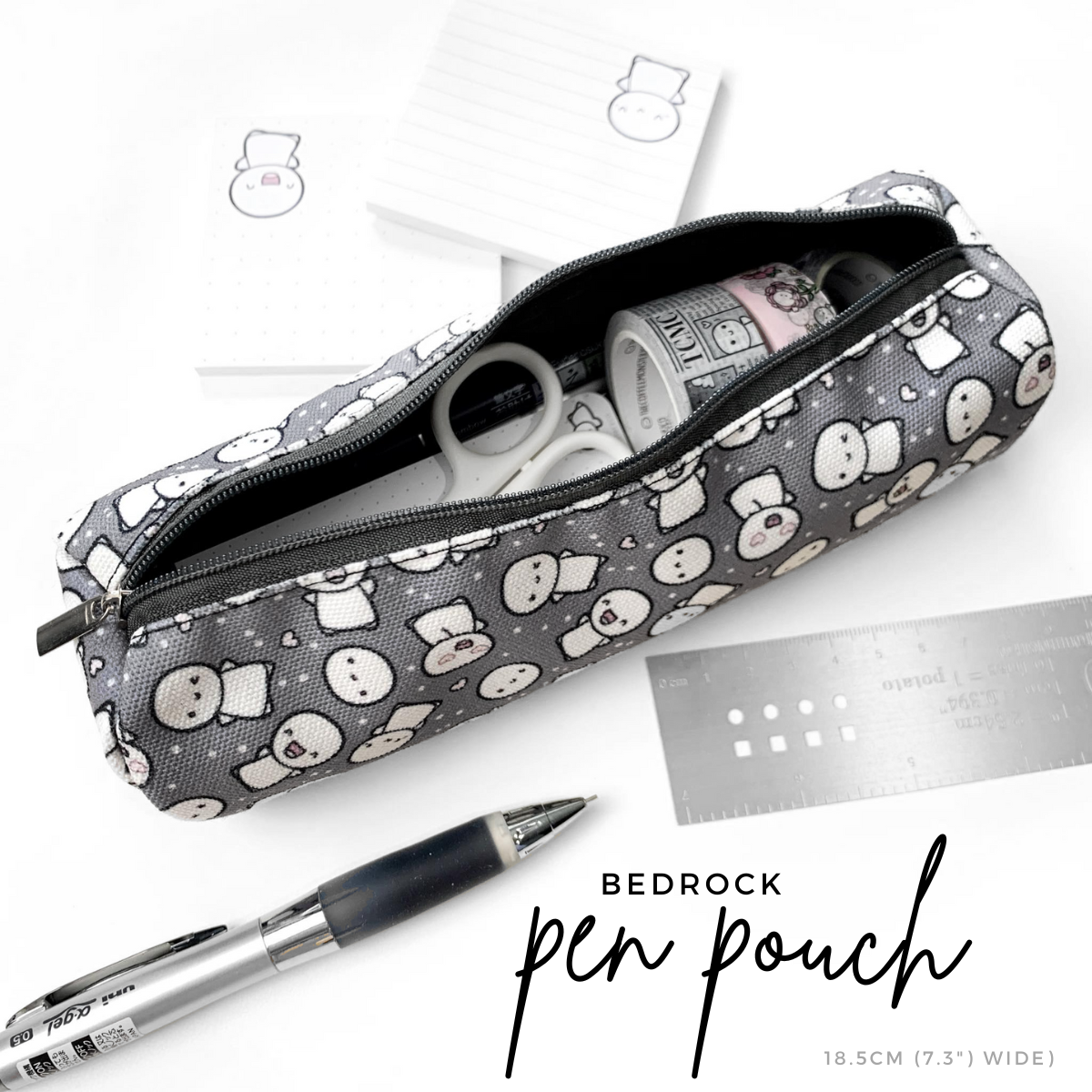 Misfit Bedrock - Cylinder Emoti Pencil Pouch (1 per customer)