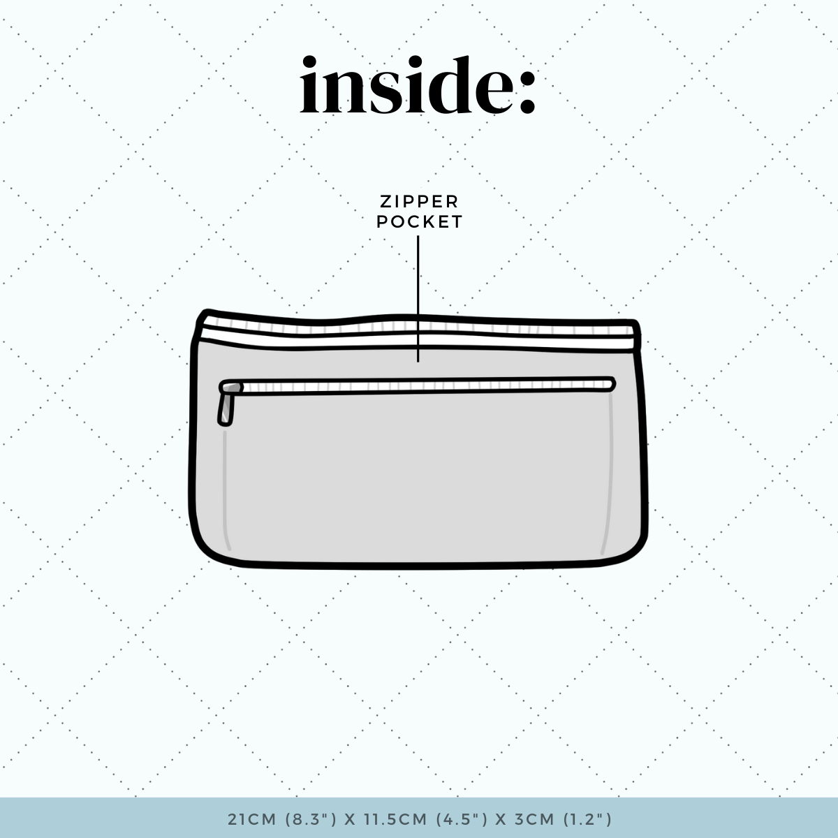 Misfit Murky Pond Water - SLIM Stationery Pouch (1 per customer)