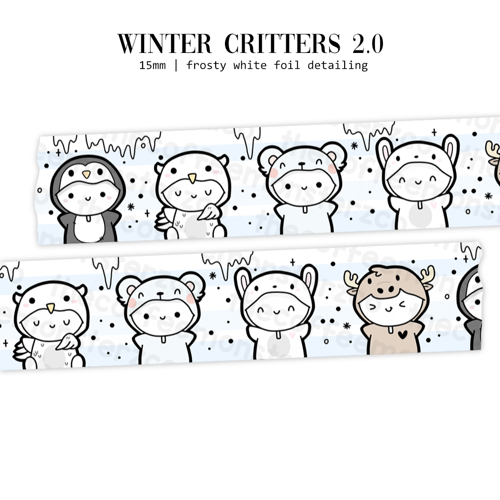 Winter Critters 2.0 Washi Tape - 15mm
