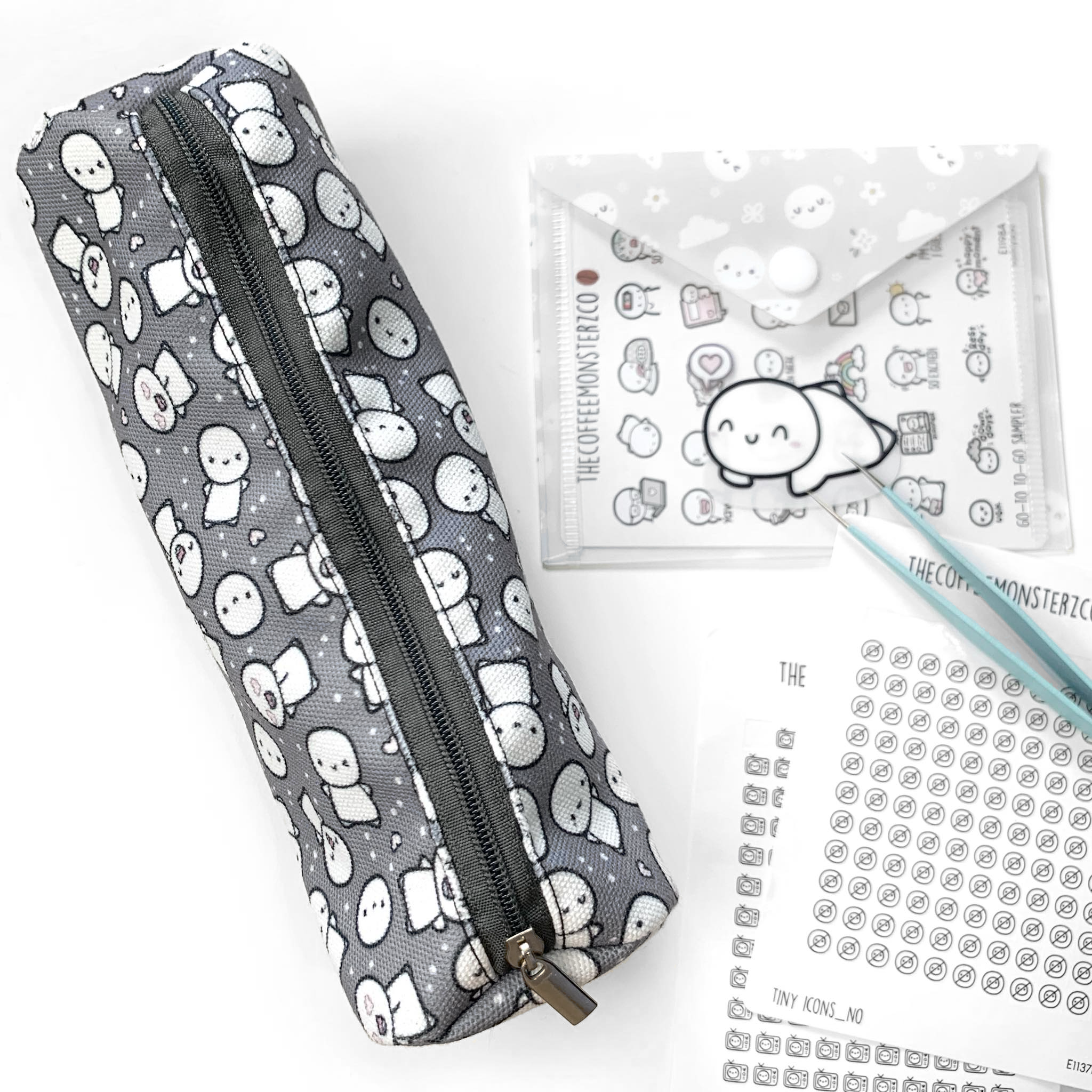 Misfit Bedrock - Cylinder Emoti Pencil Pouch (1 per customer)