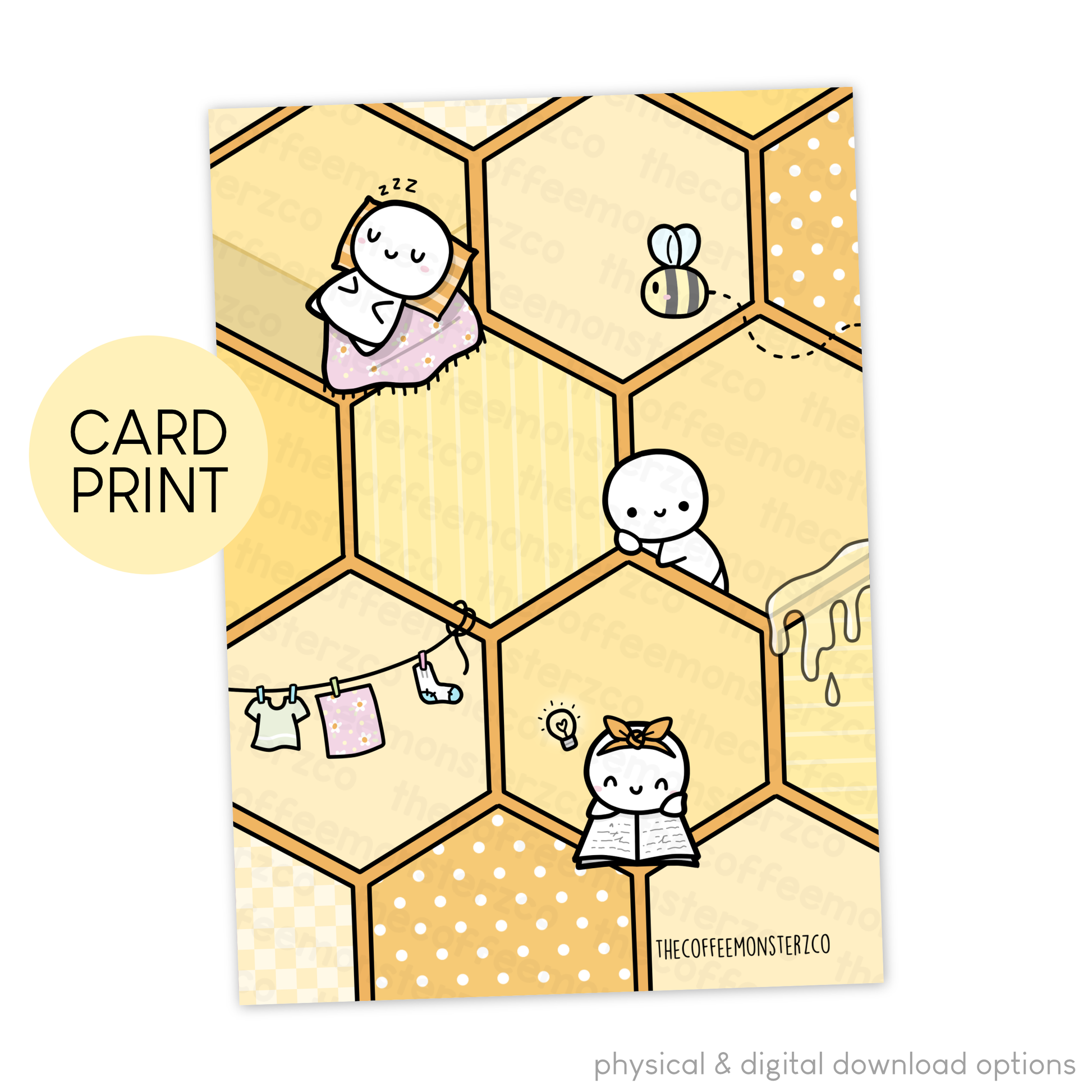 Honey I'm Home! - Card Print