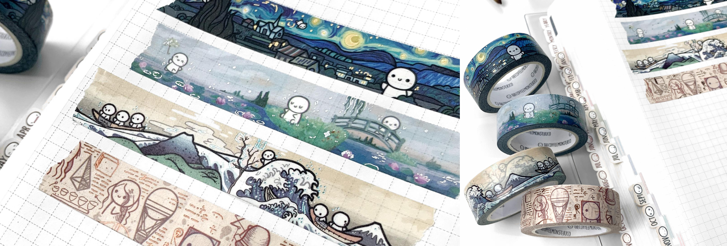 Planner Land Washi Tape – TheCoffeeMonsterzCo