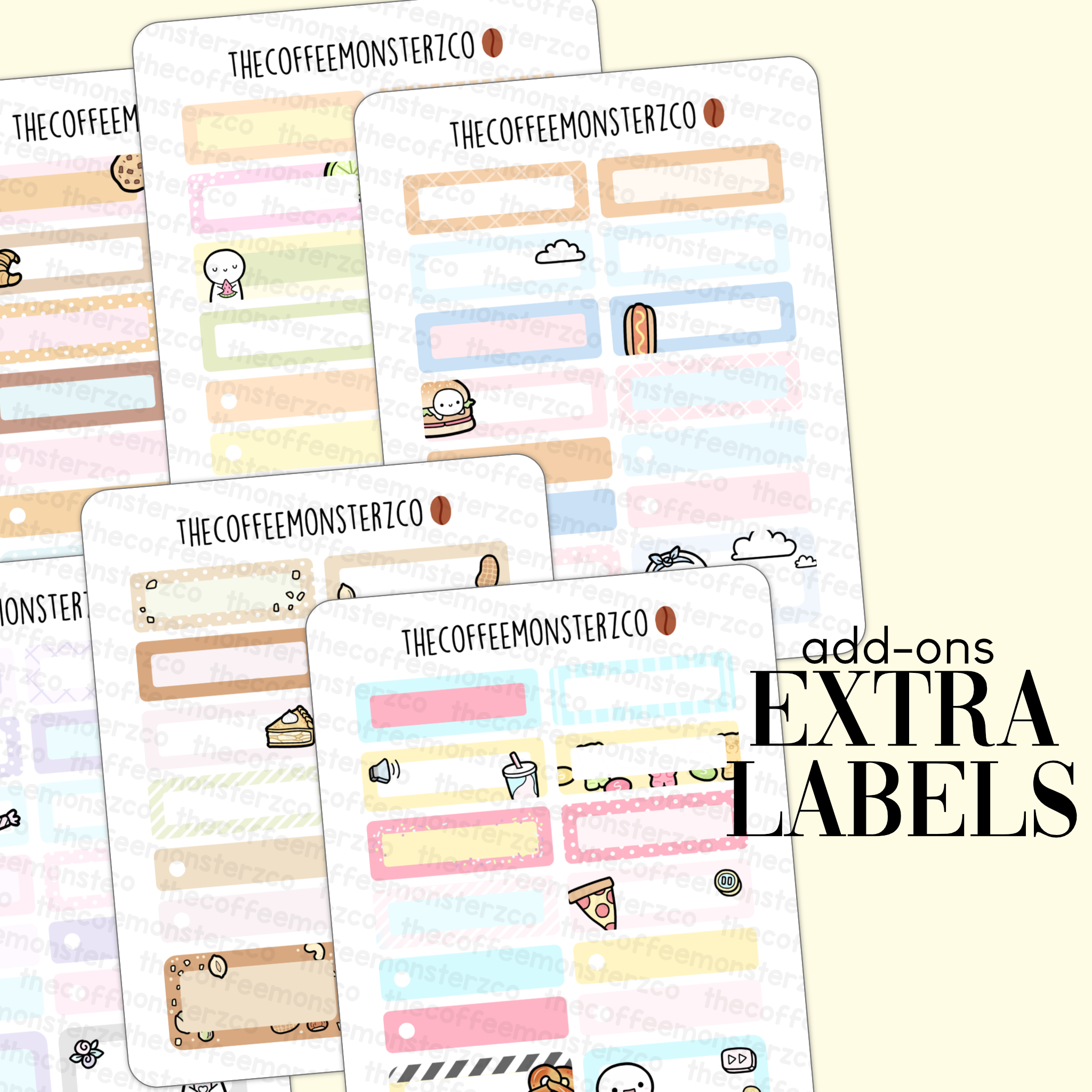 2023 Coordinating Add-ons - Extra Labels - Part 2