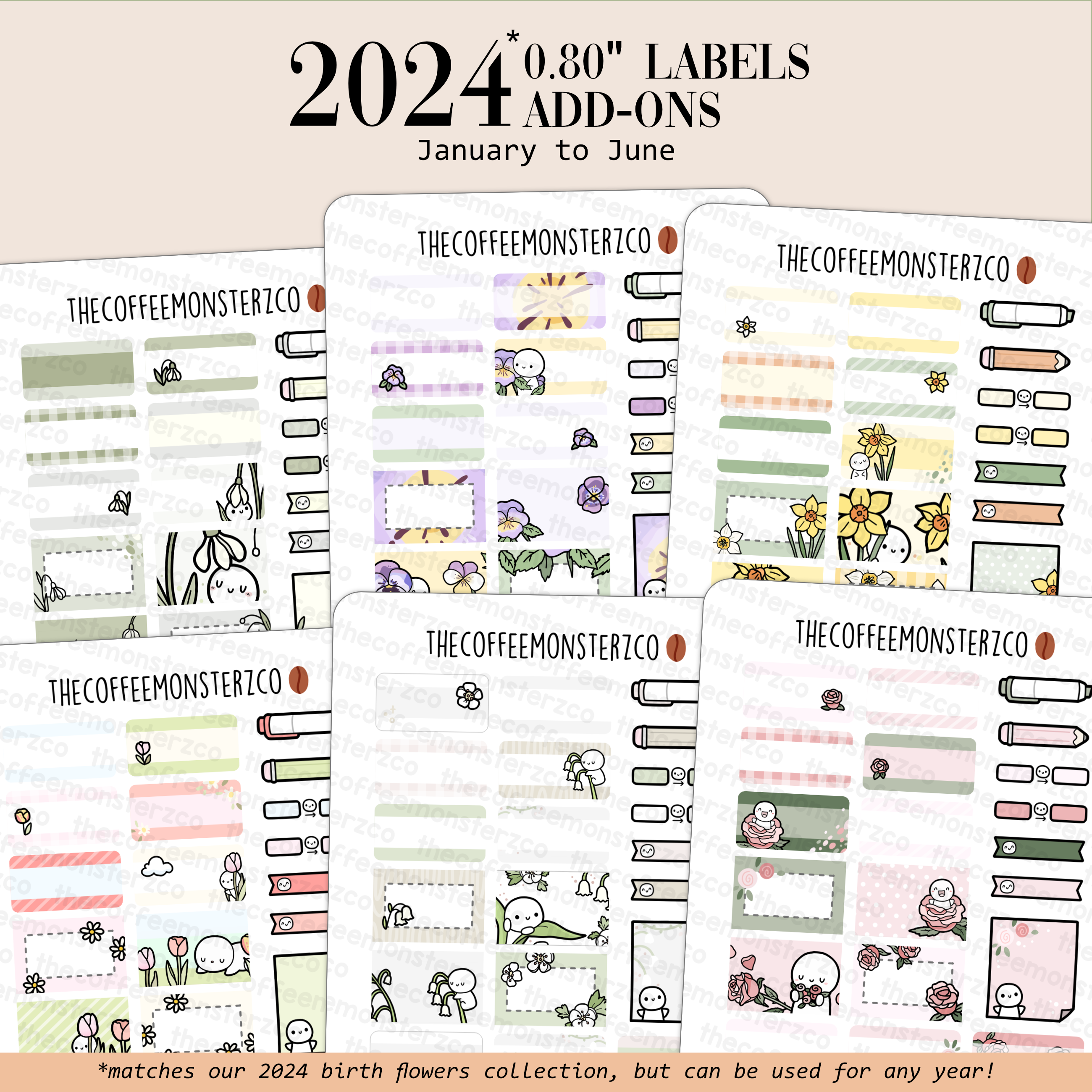 2024 Coordinating Add-ons - Small Labels (0.80") - Part 1