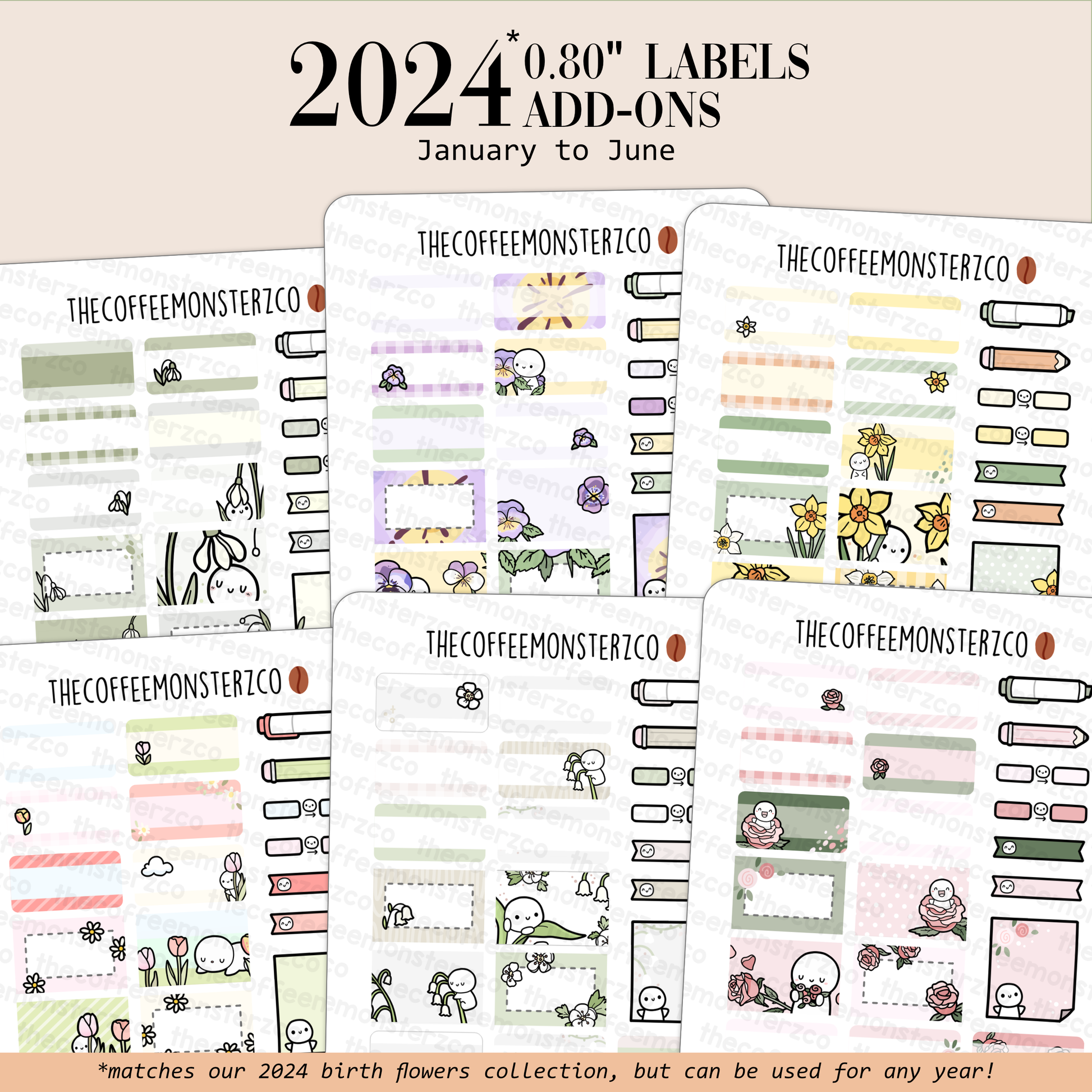 2024 Coordinating Add-ons - Small Labels (0.80") - Part 1