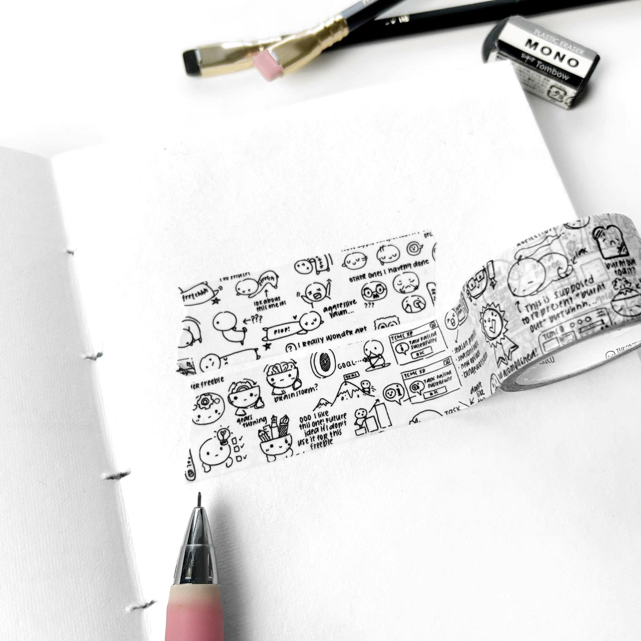Helen's Sketchbook Washi Tape - 1" (1 per customer)