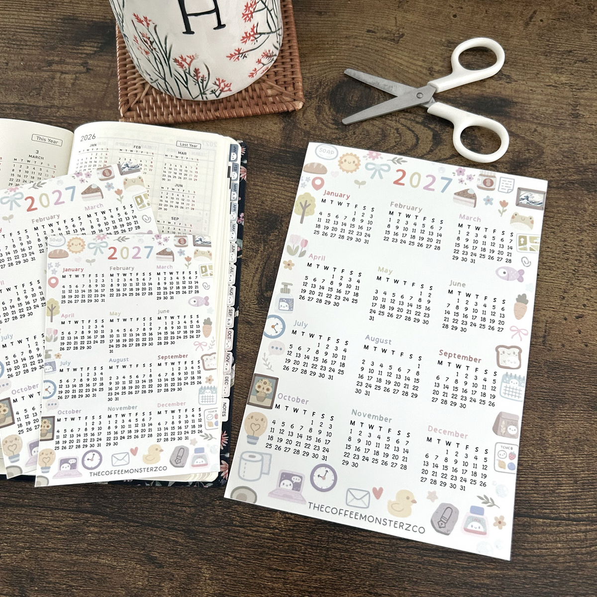 2027 Calendar - Vinyl Sticker