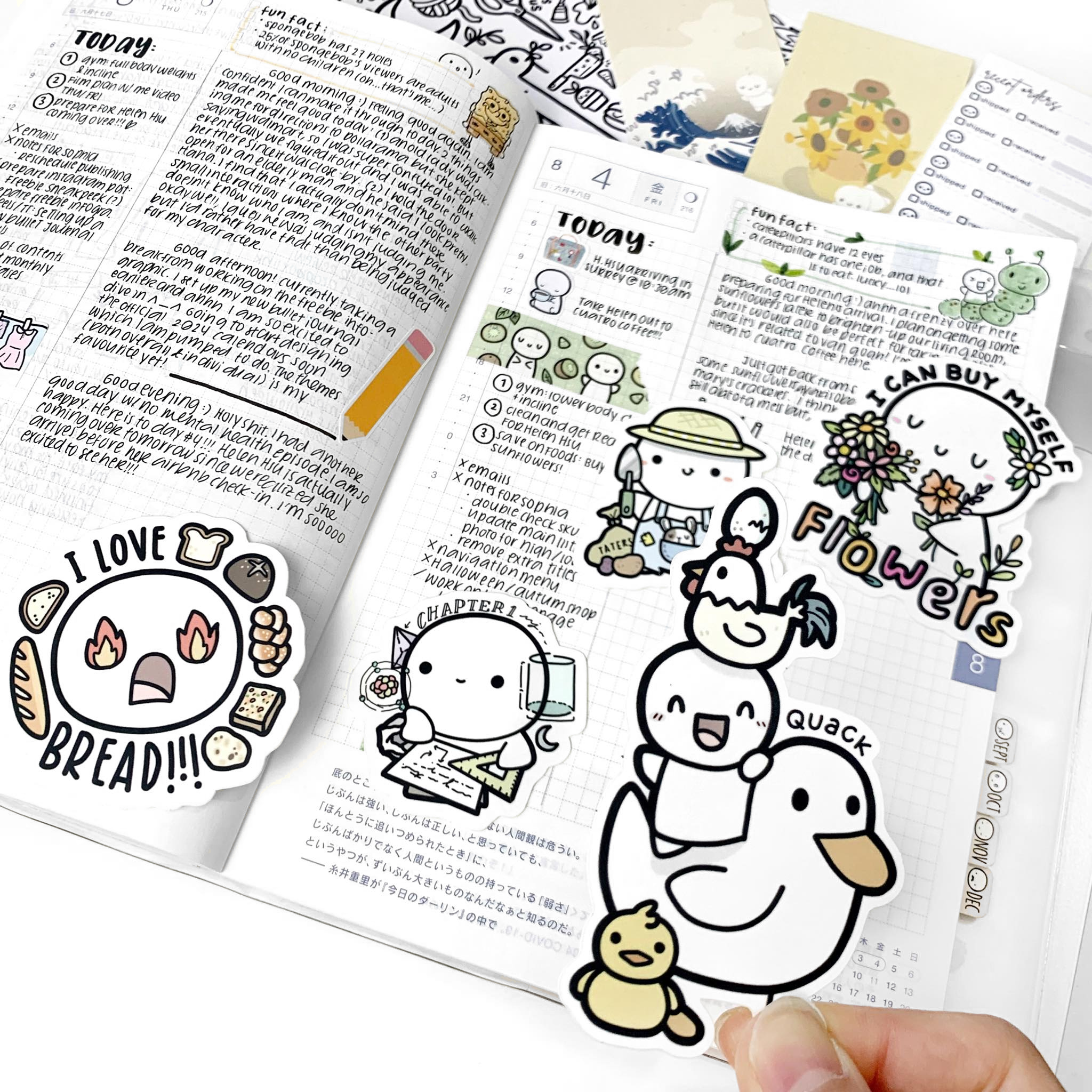 The Four Biomes Large Doodle Washi Stickers – TheCoffeeMonsterzCo