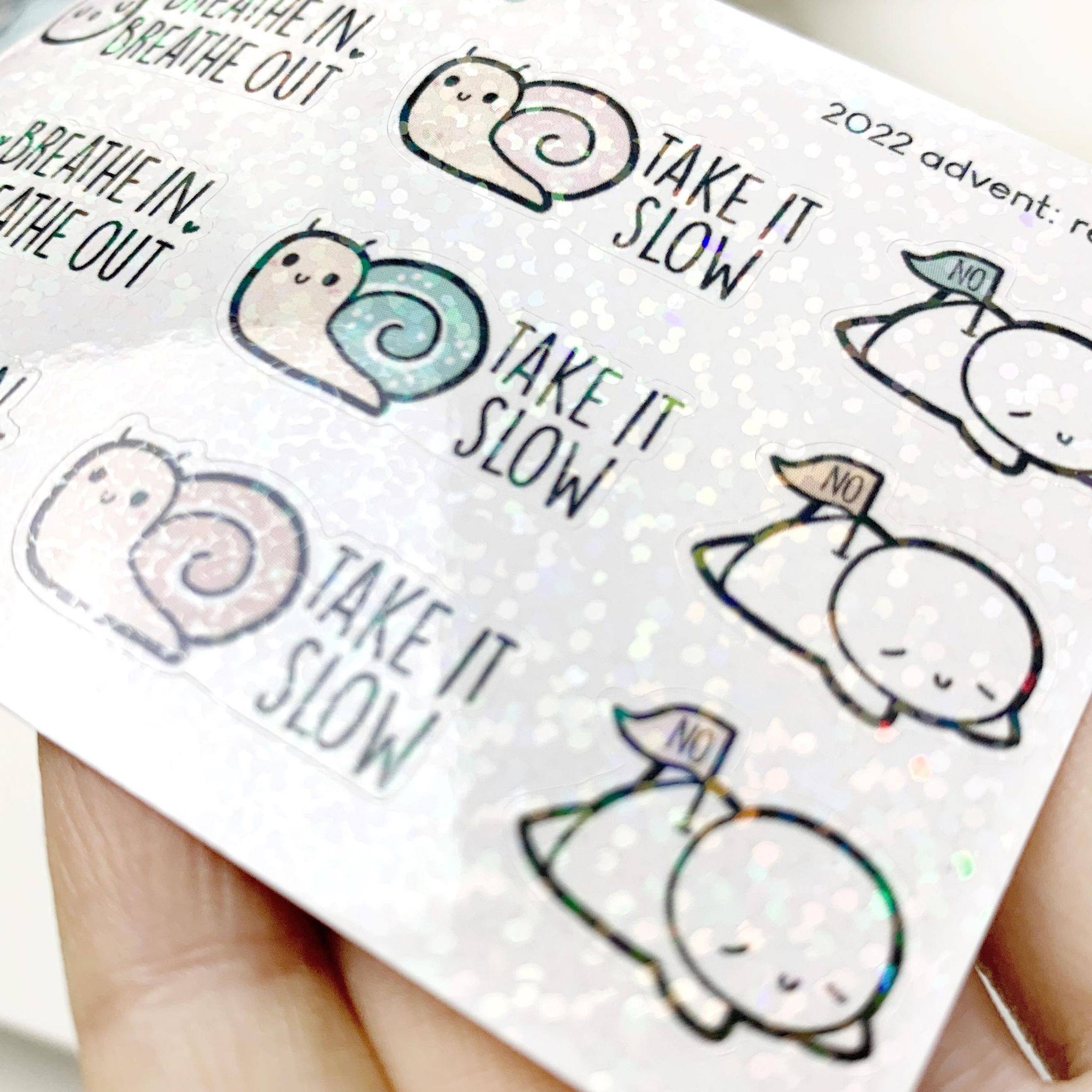 Self Care Mini Sticker Sheets - Set of 2 (1 per customer)