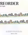 PREORDER A Rainbow Neighbourhood (FUNDRAISER) Emoti Washi Tape - 15mm