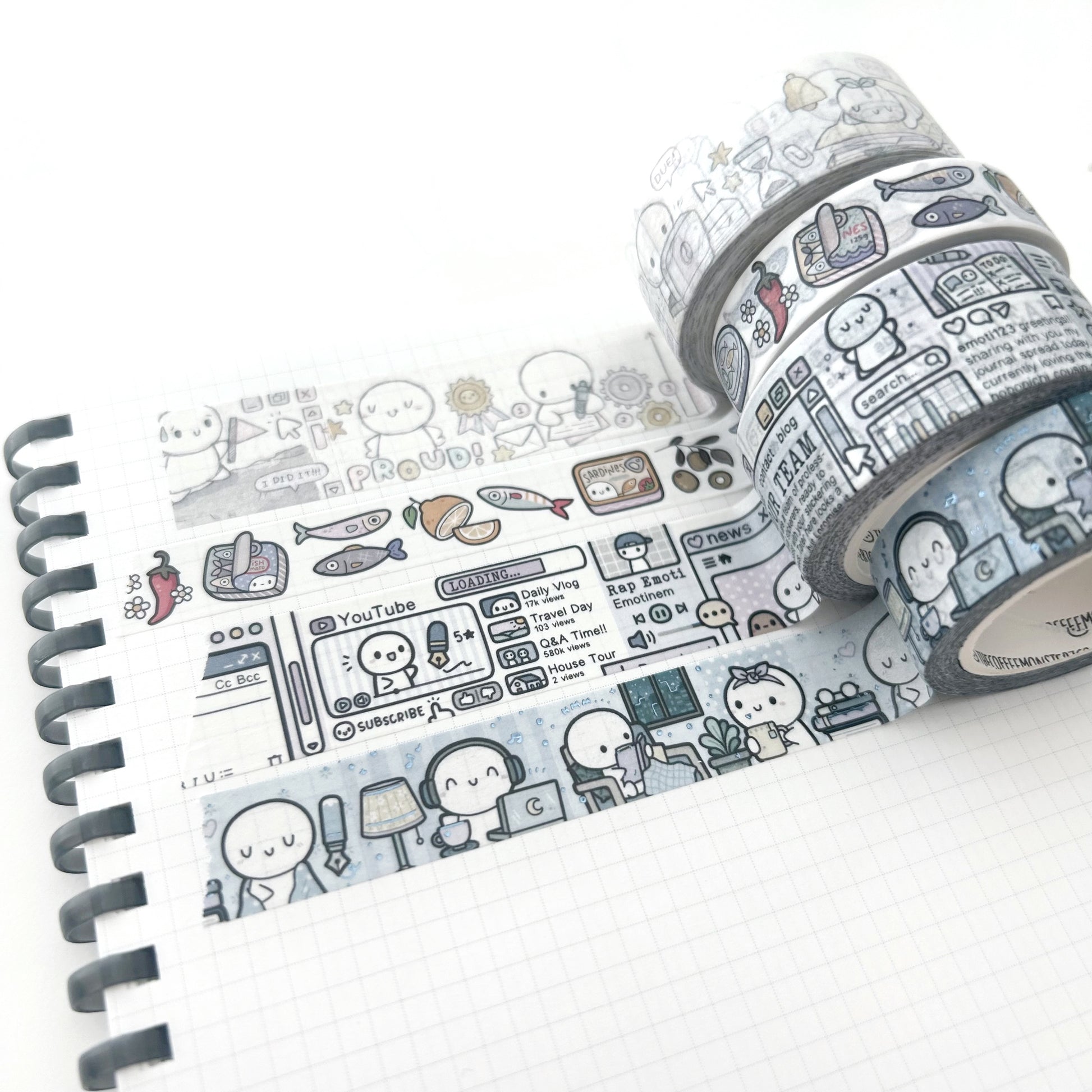 Sardine Supper Washi Tape - 12mm