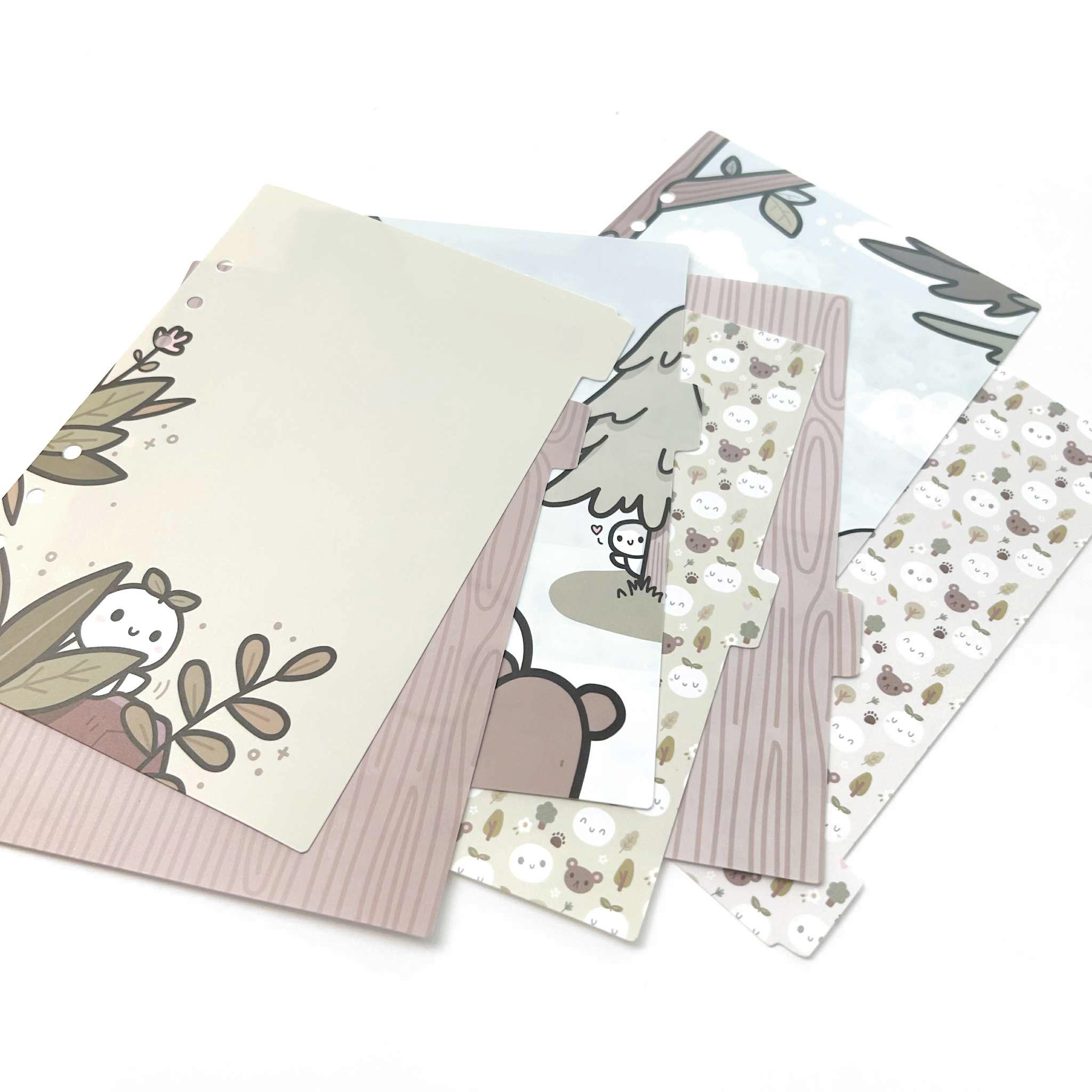 Out of the Woods Plastic Divider Set - Sticker Binder Accessory (1 per customer)