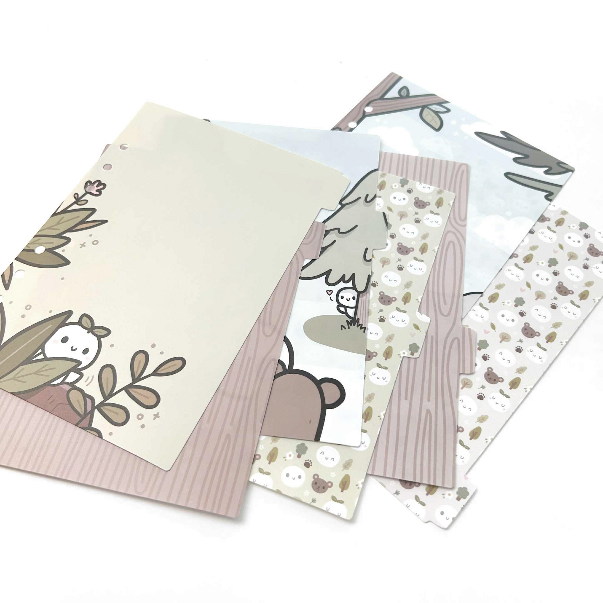 Out of the Woods Plastic Divider Set - Sticker Binder Accessory (1 per customer)