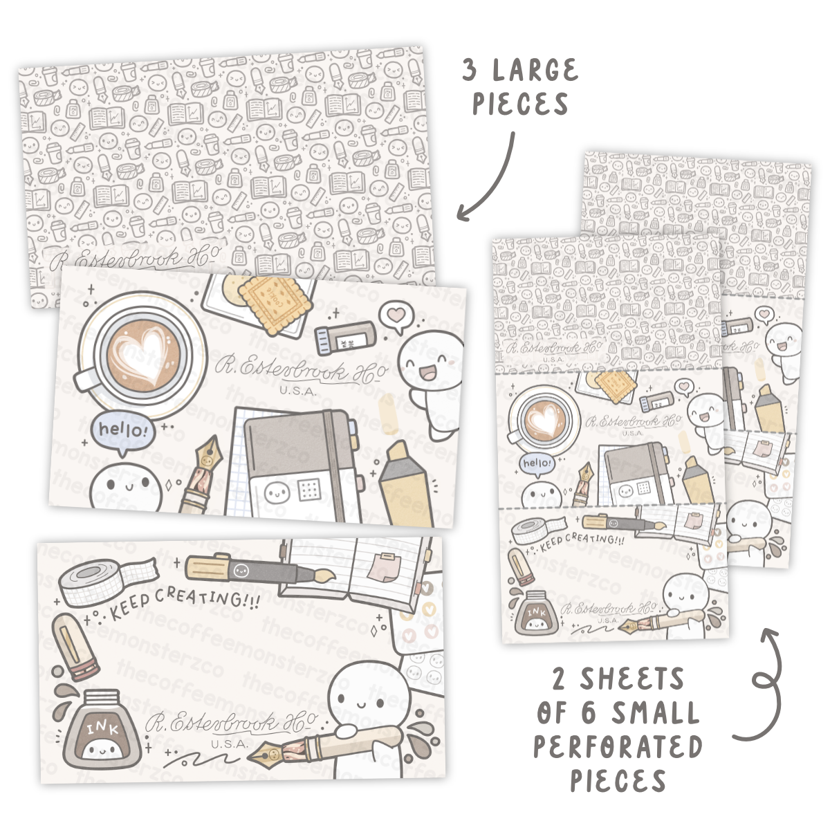 Keep Creating - Blotter Paper Set (1 per customer)