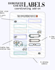 2024 Coordinating Add-ons - Hobonichi Cousin (1.30") Labels - Part 2