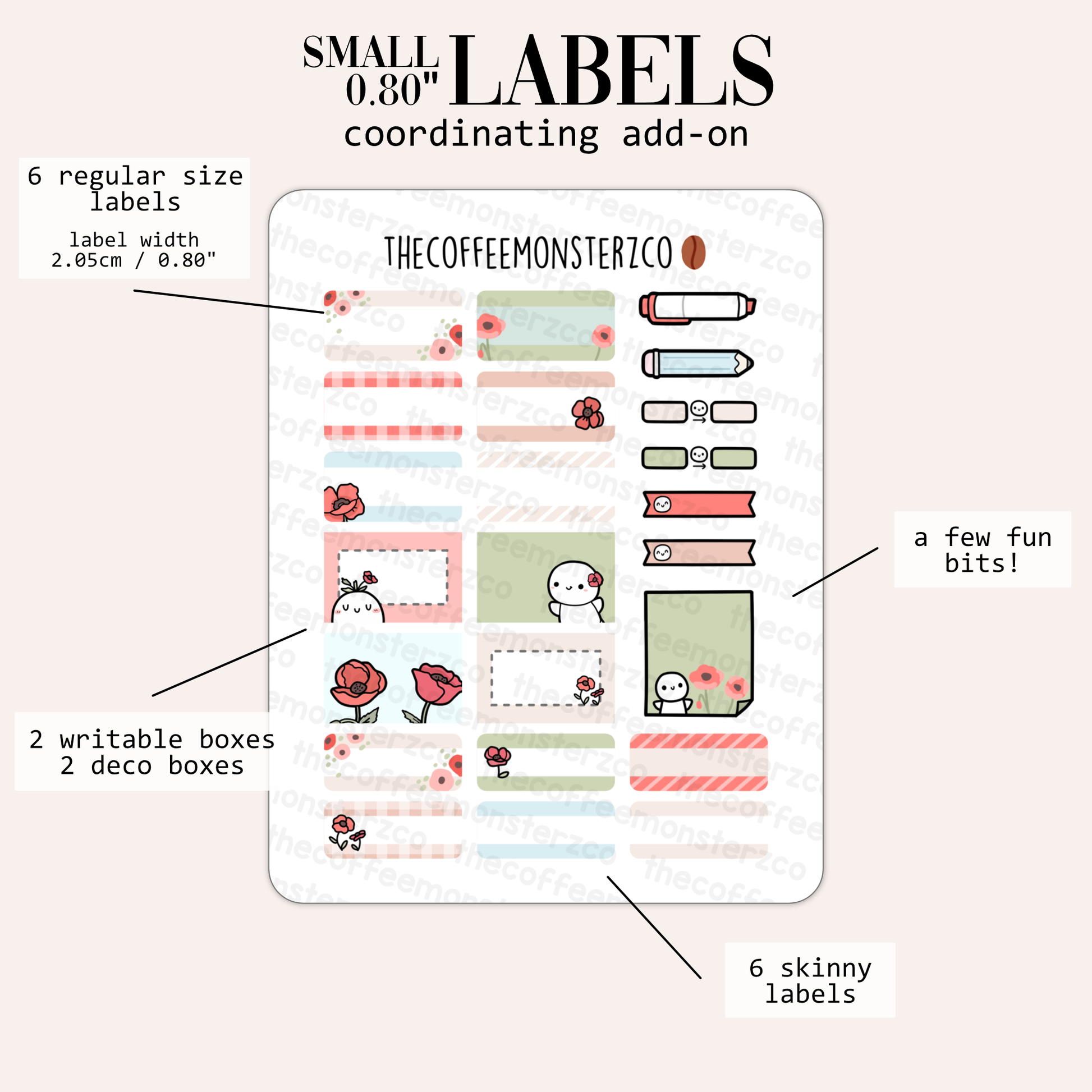 2024 Coordinating Add-ons - Small Labels (0.80") - Part 2