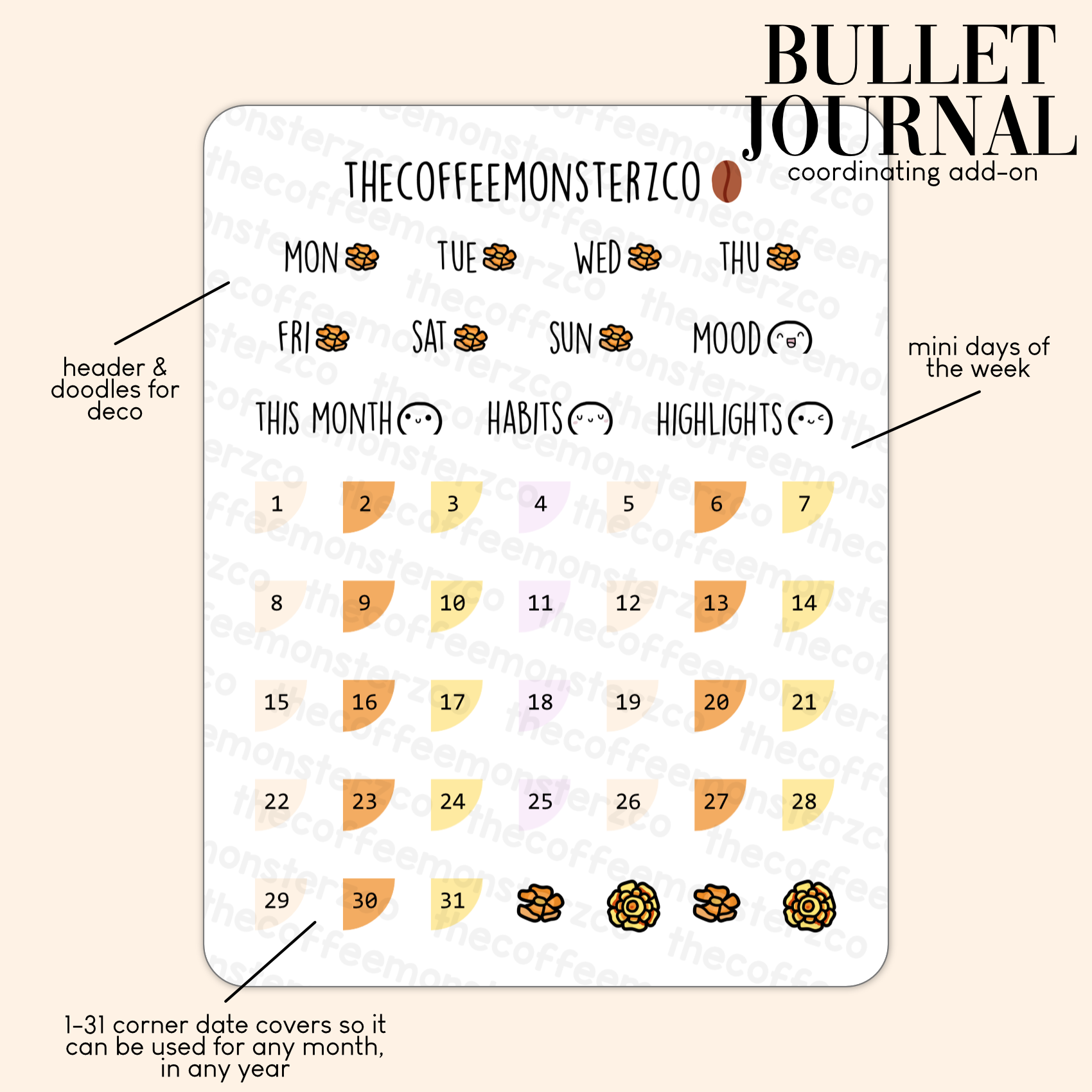 2024 Coordinating Add-ons - Bullet Journal - Part 2