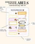 2024 Coordinating Add-ons - Hobonichi Cousin (1.30") Labels - Part 2