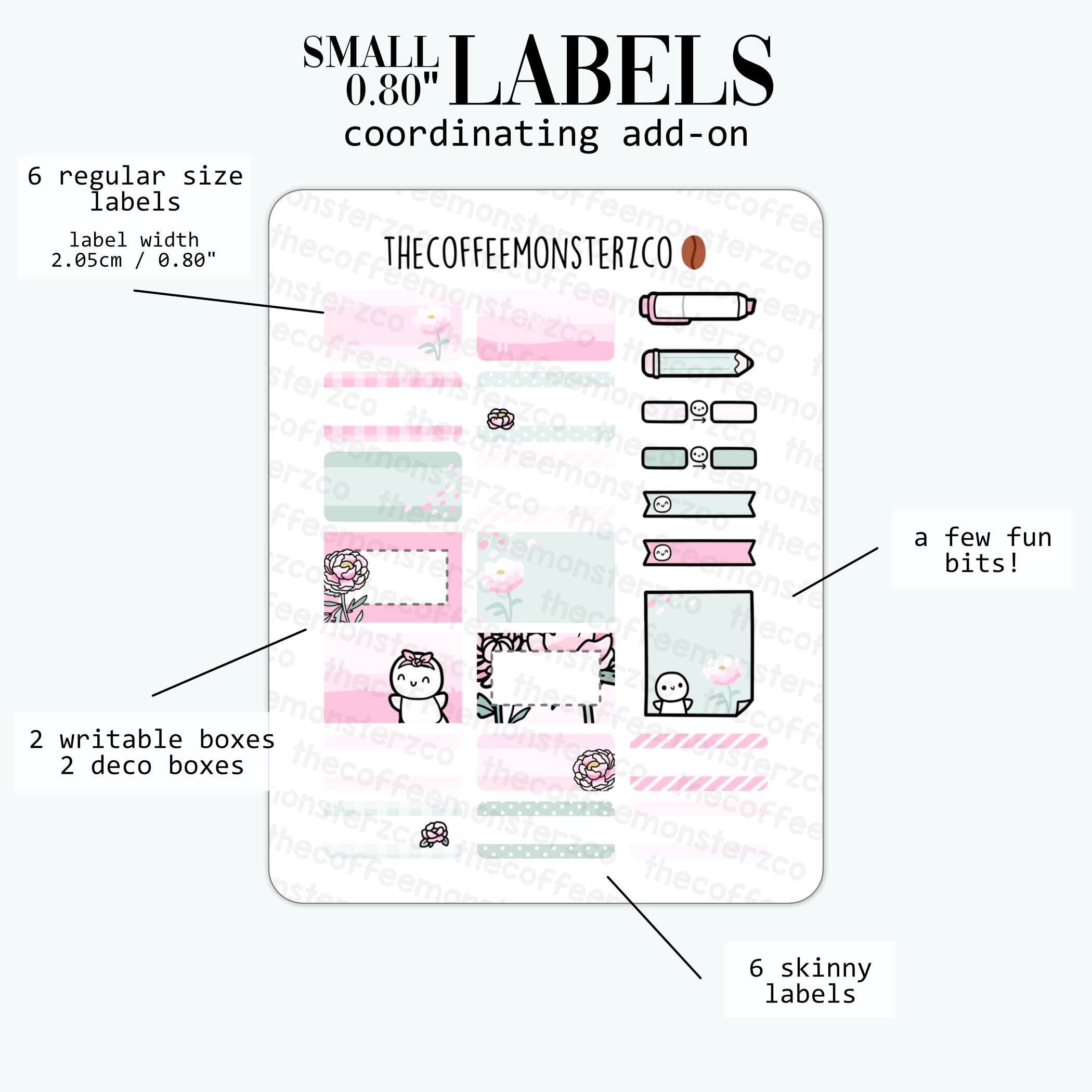 2024 Coordinating Add-ons - Small Labels (0.80&quot;) - Part 2