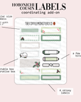 2024 Coordinating Add-ons - Hobonichi Cousin (1.30") Labels - Part 2