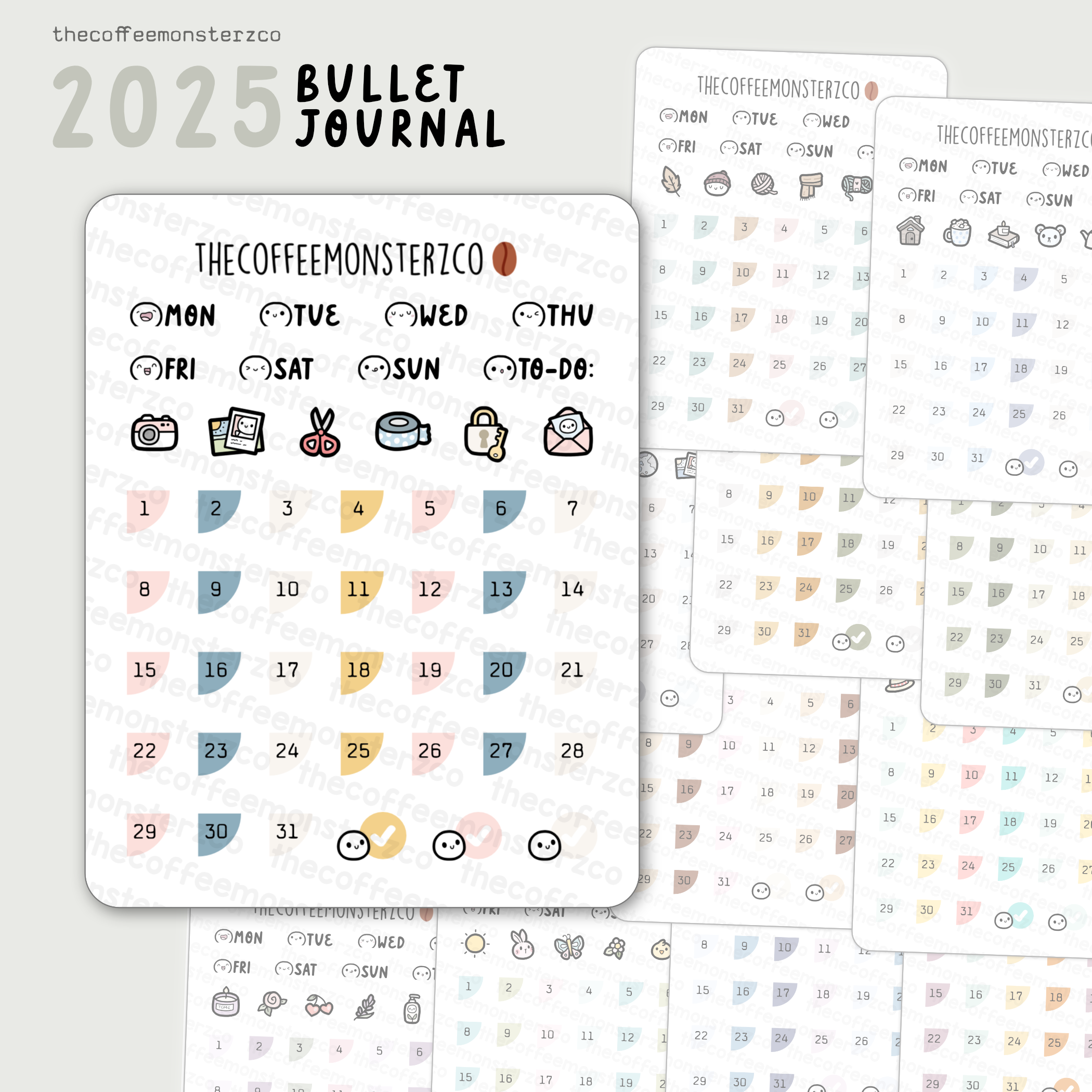 2025 Coordinating Bullet Journal Page