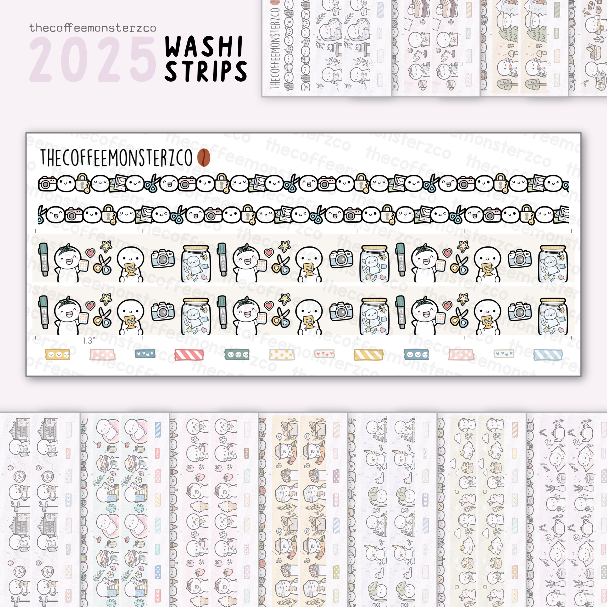 2025 Coordinating Washi Strips
