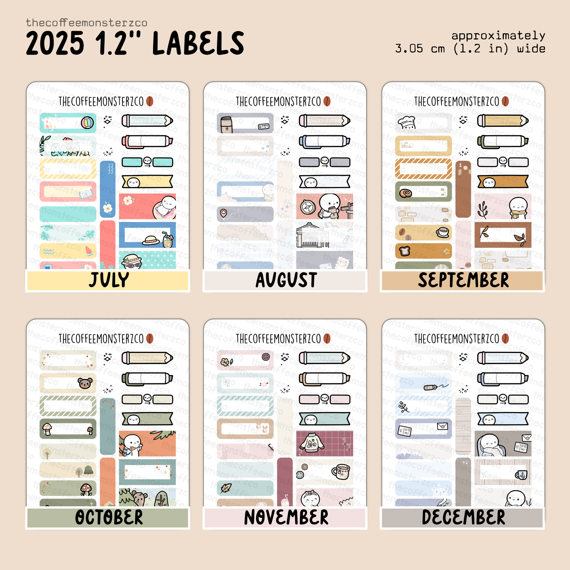 2025 Coordinating 1.2" Labels
