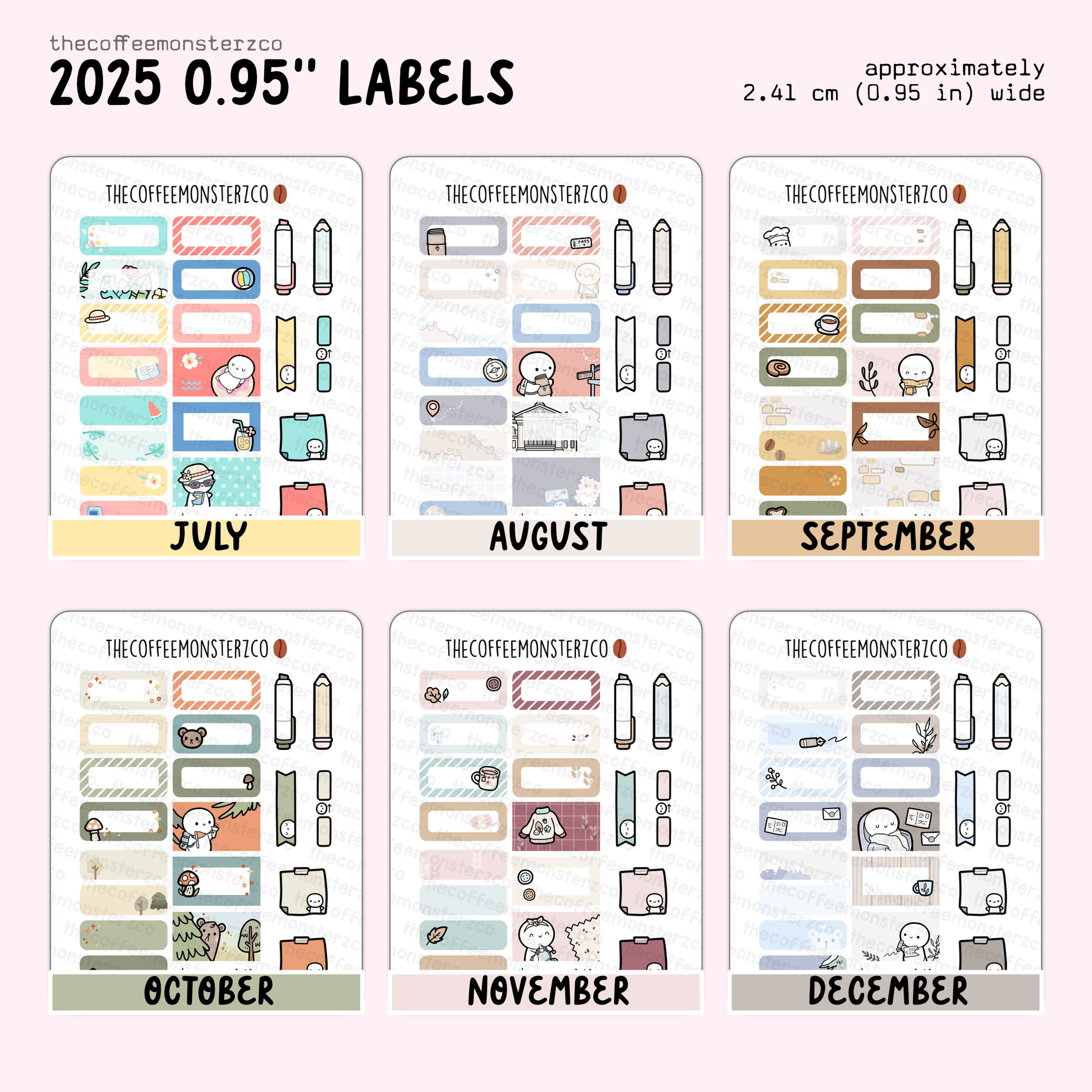 2025 Coordinating 0.95" Labels