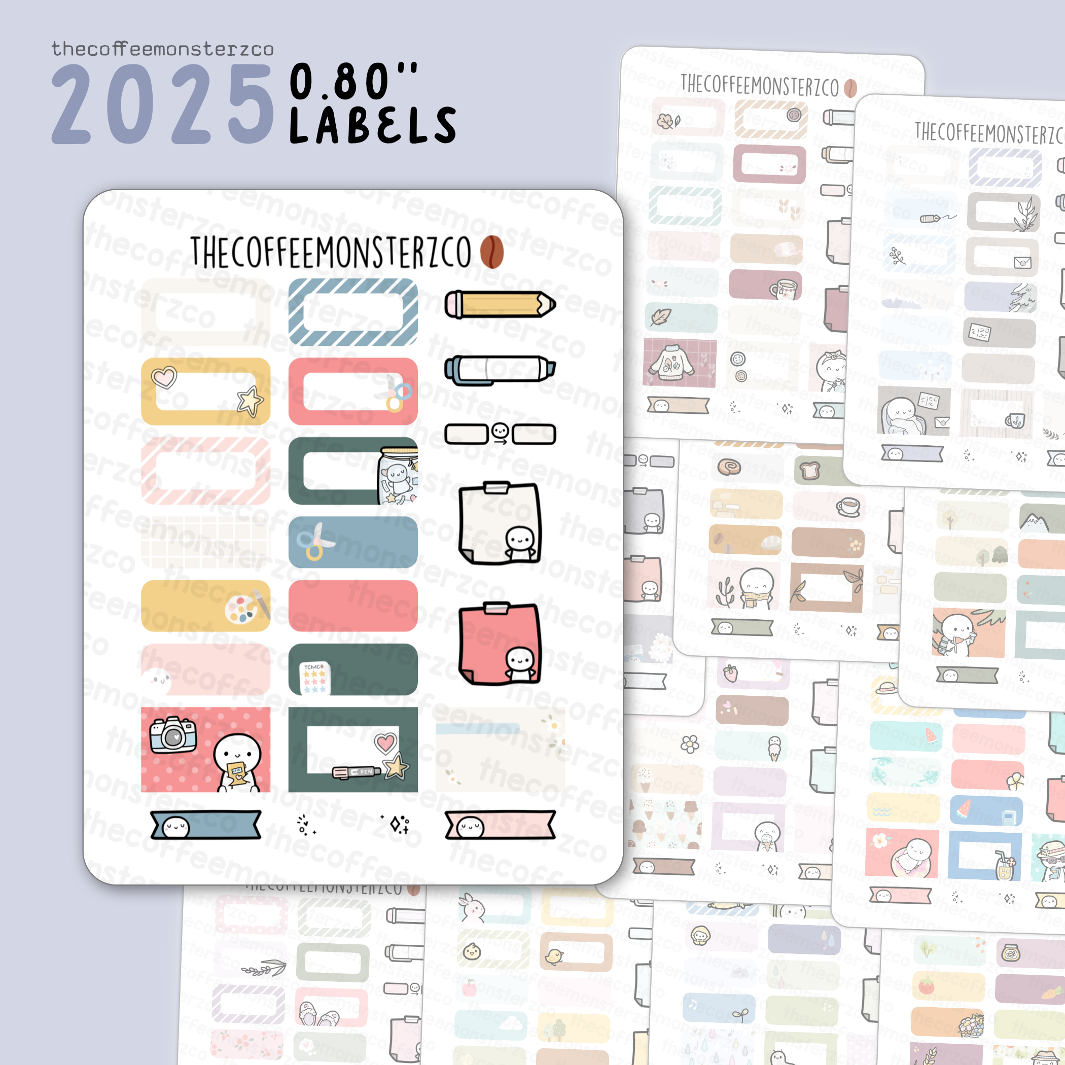 2025 Coordinating 0.80" Labels