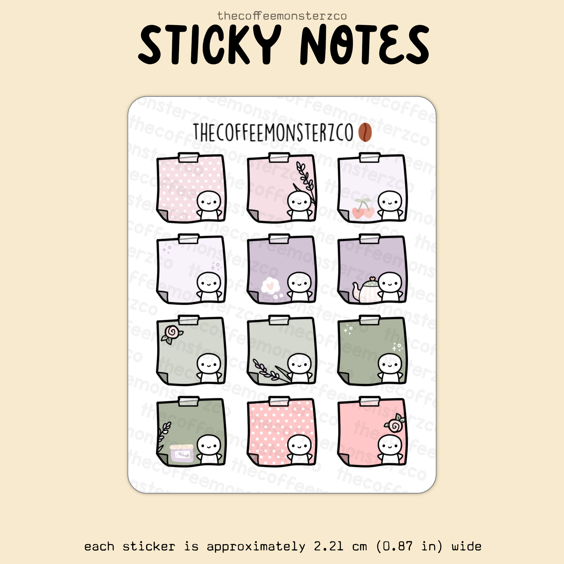 2025 Coordinating Sticky Notes