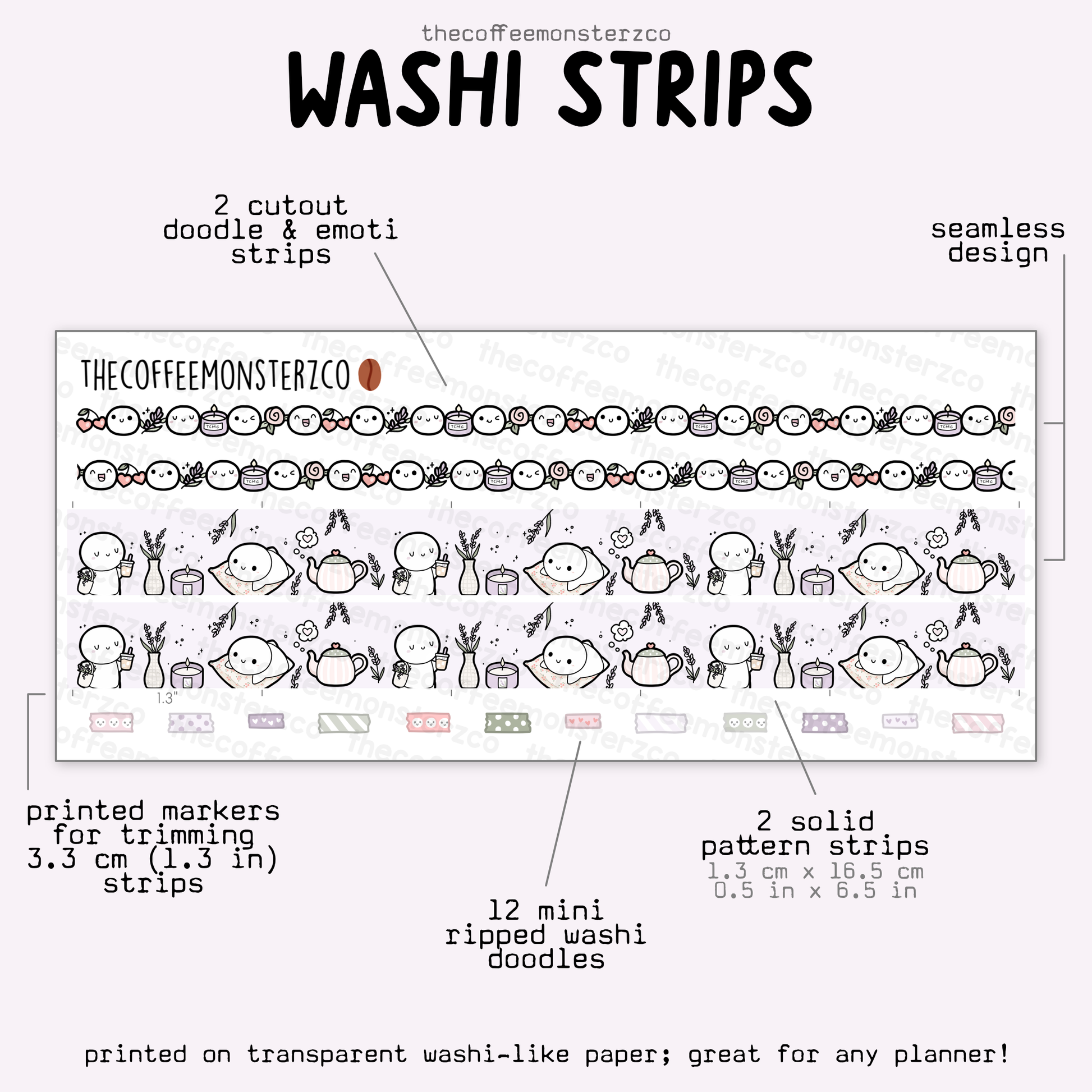 2025 Coordinating Washi Strips