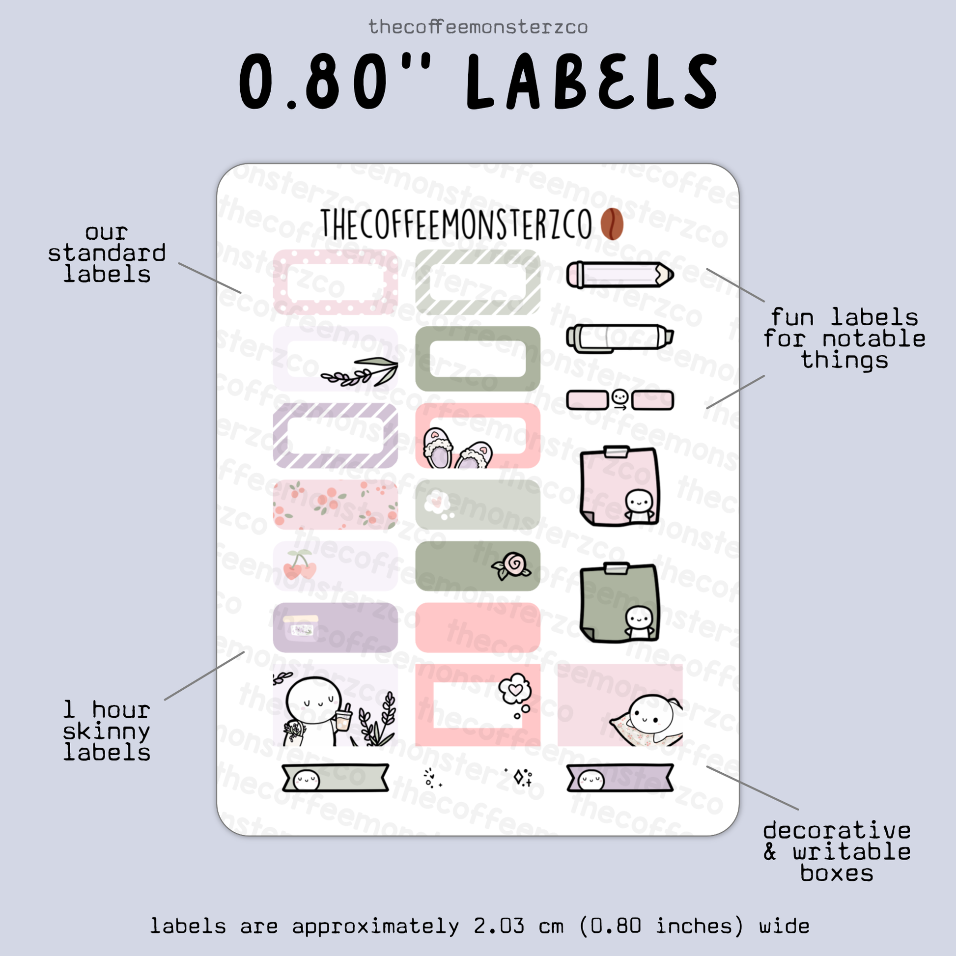 2025 Coordinating 0.80" Labels