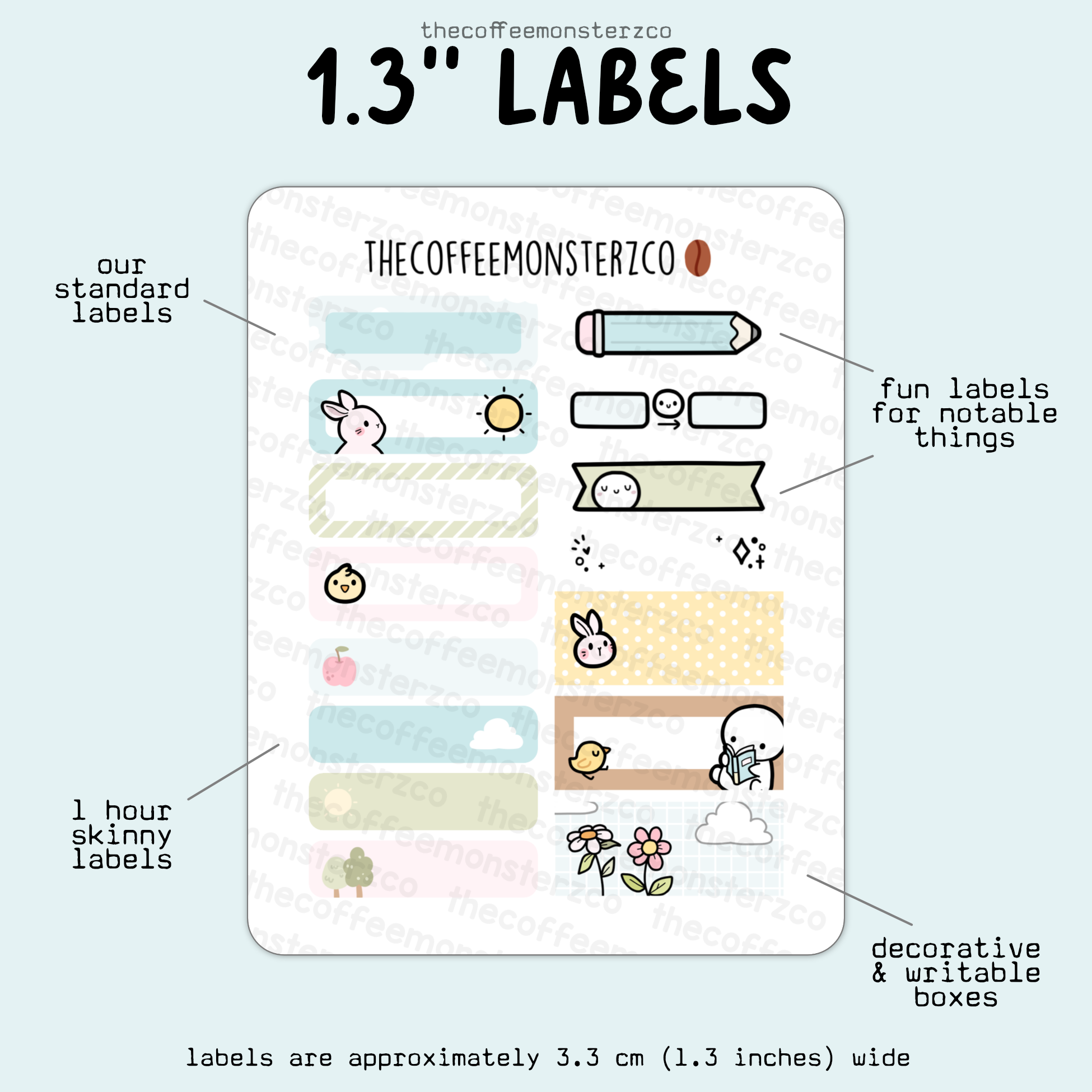 2025 Coordinating 1.3&quot; Labels