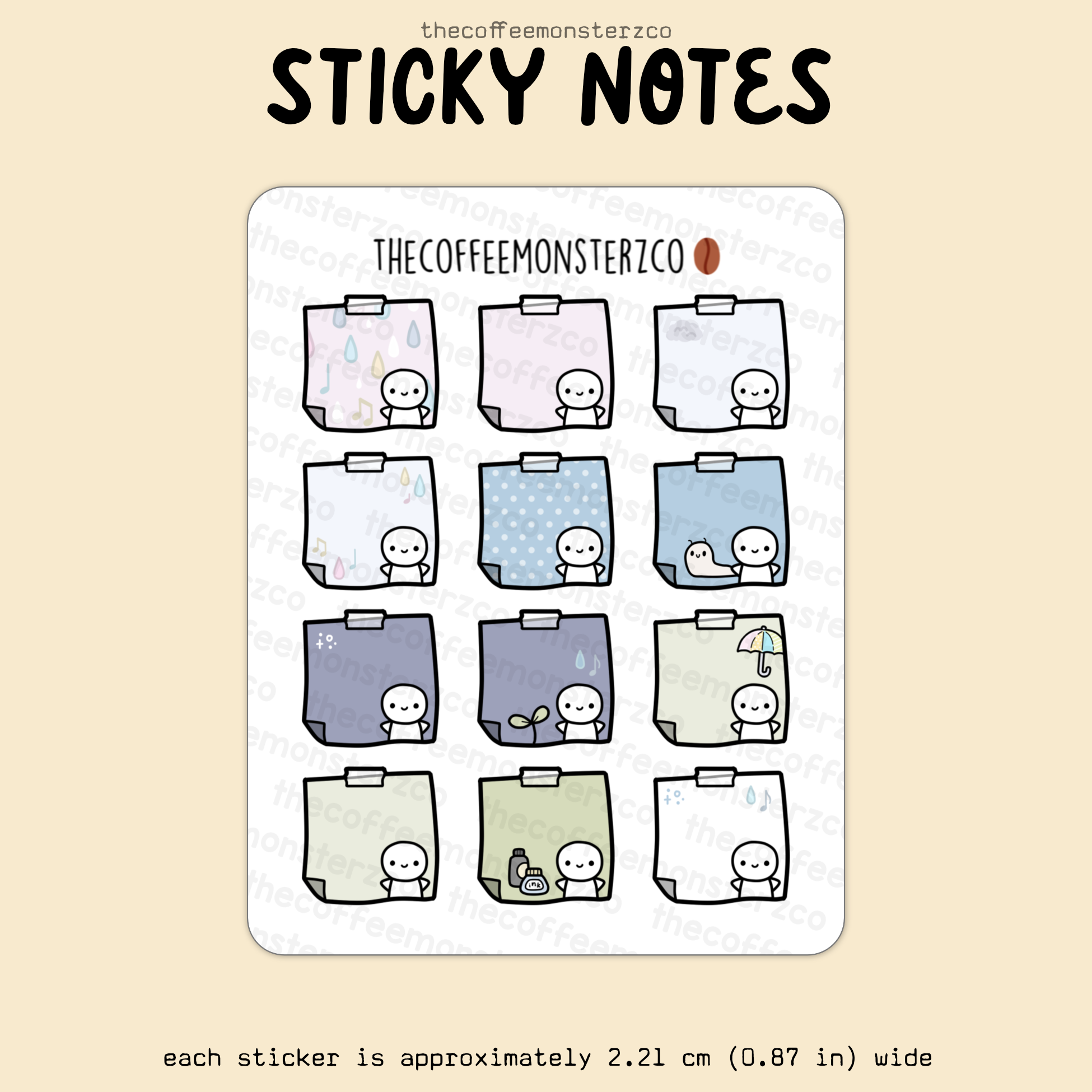 2025 Coordinating Sticky Notes