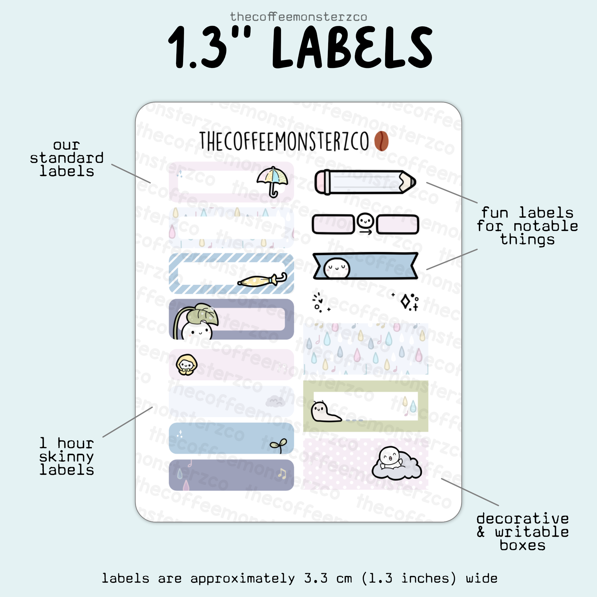 2025 Coordinating 1.3&quot; Labels