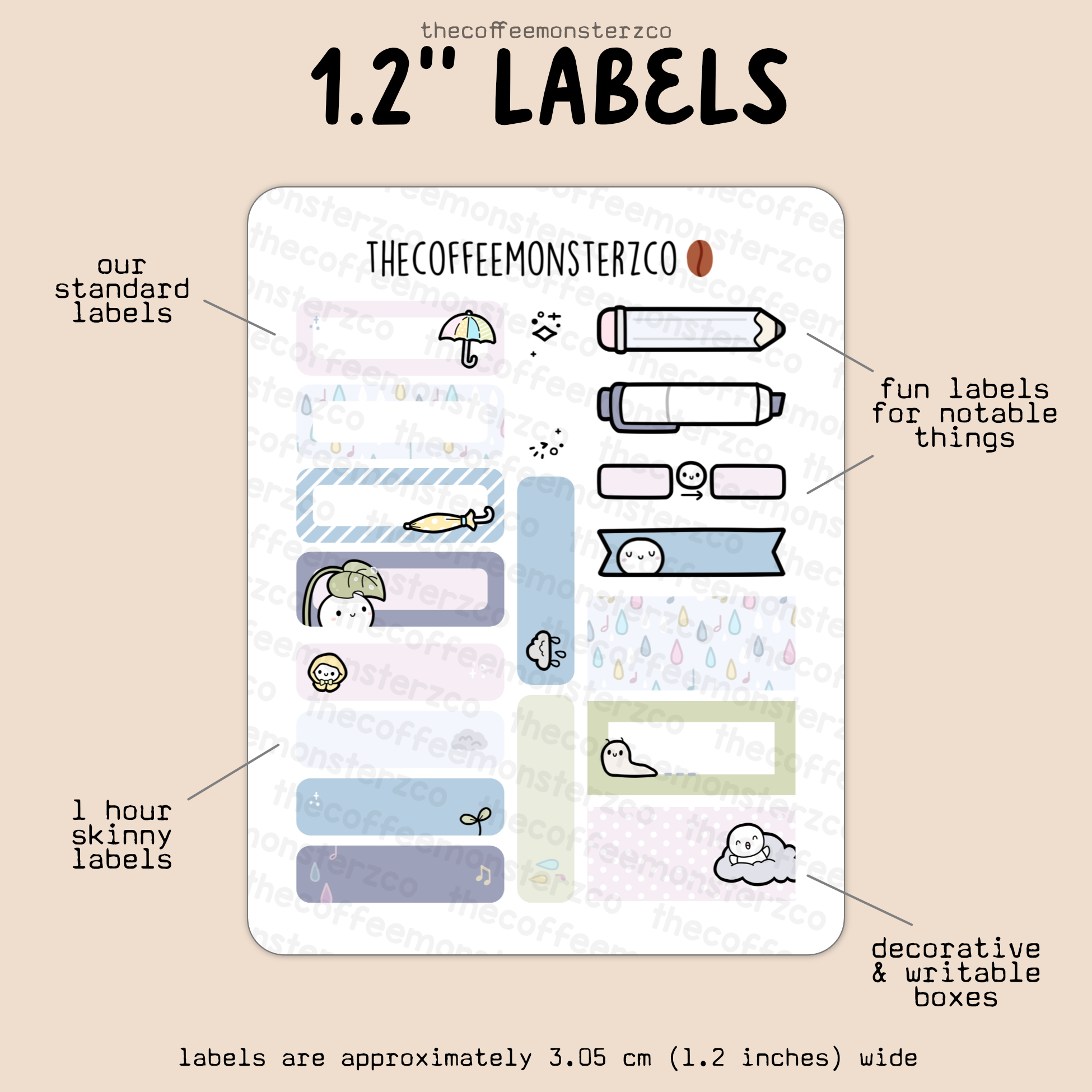 2025 Coordinating 1.2&quot; Labels