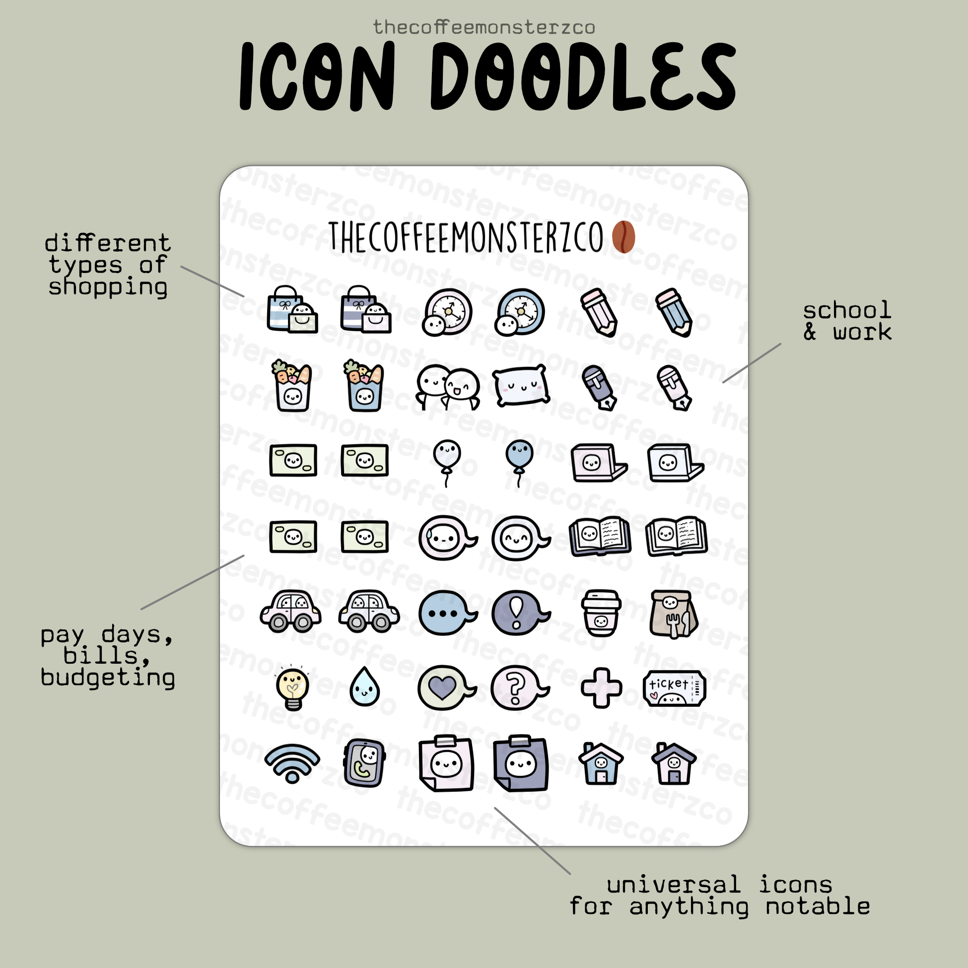 2025 Coordinating Icon Sampler