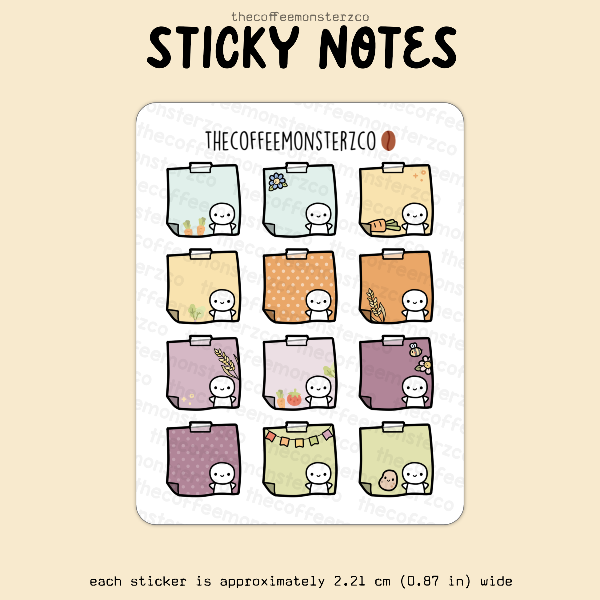 2025 Coordinating Sticky Notes