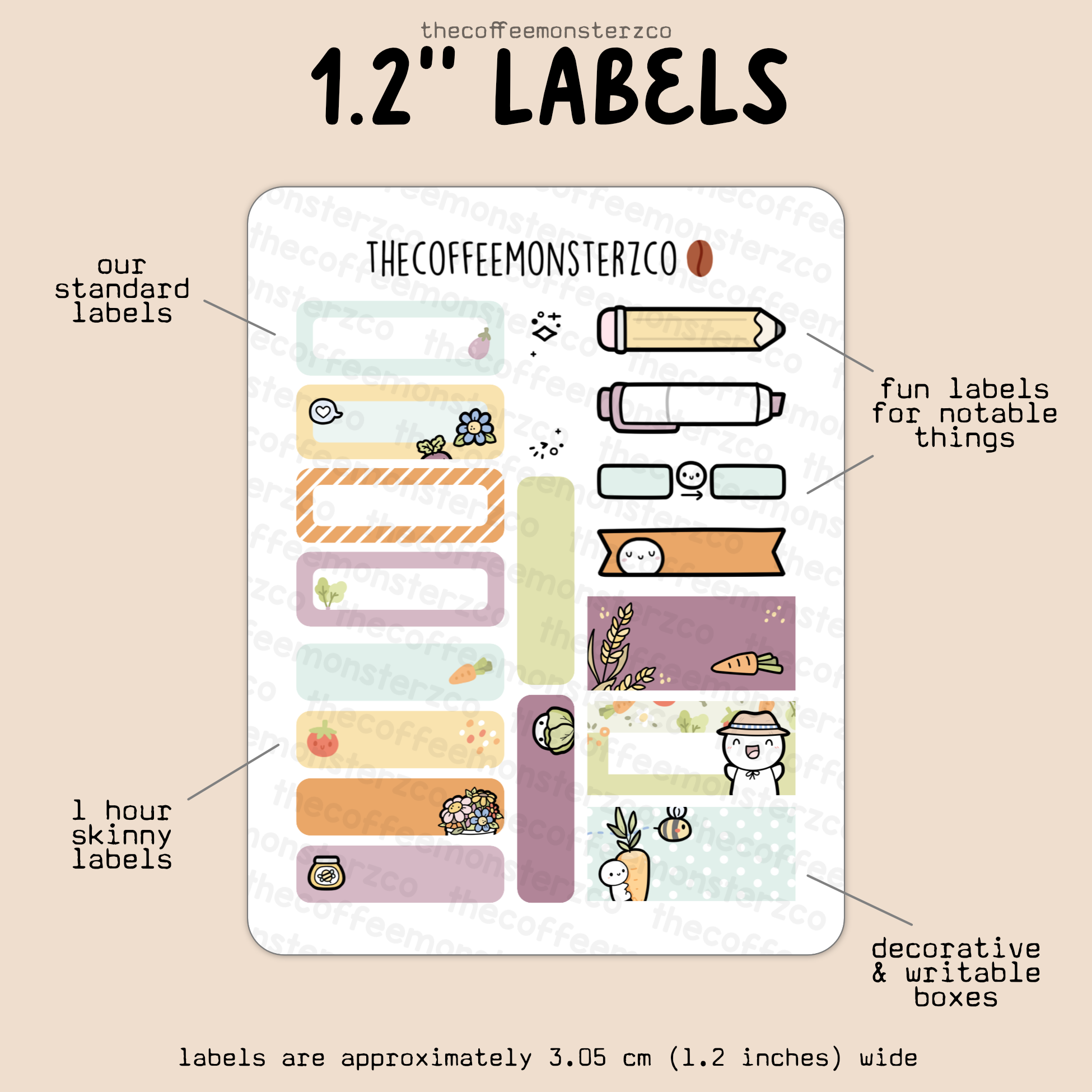 2025 Coordinating 1.2&quot; Labels