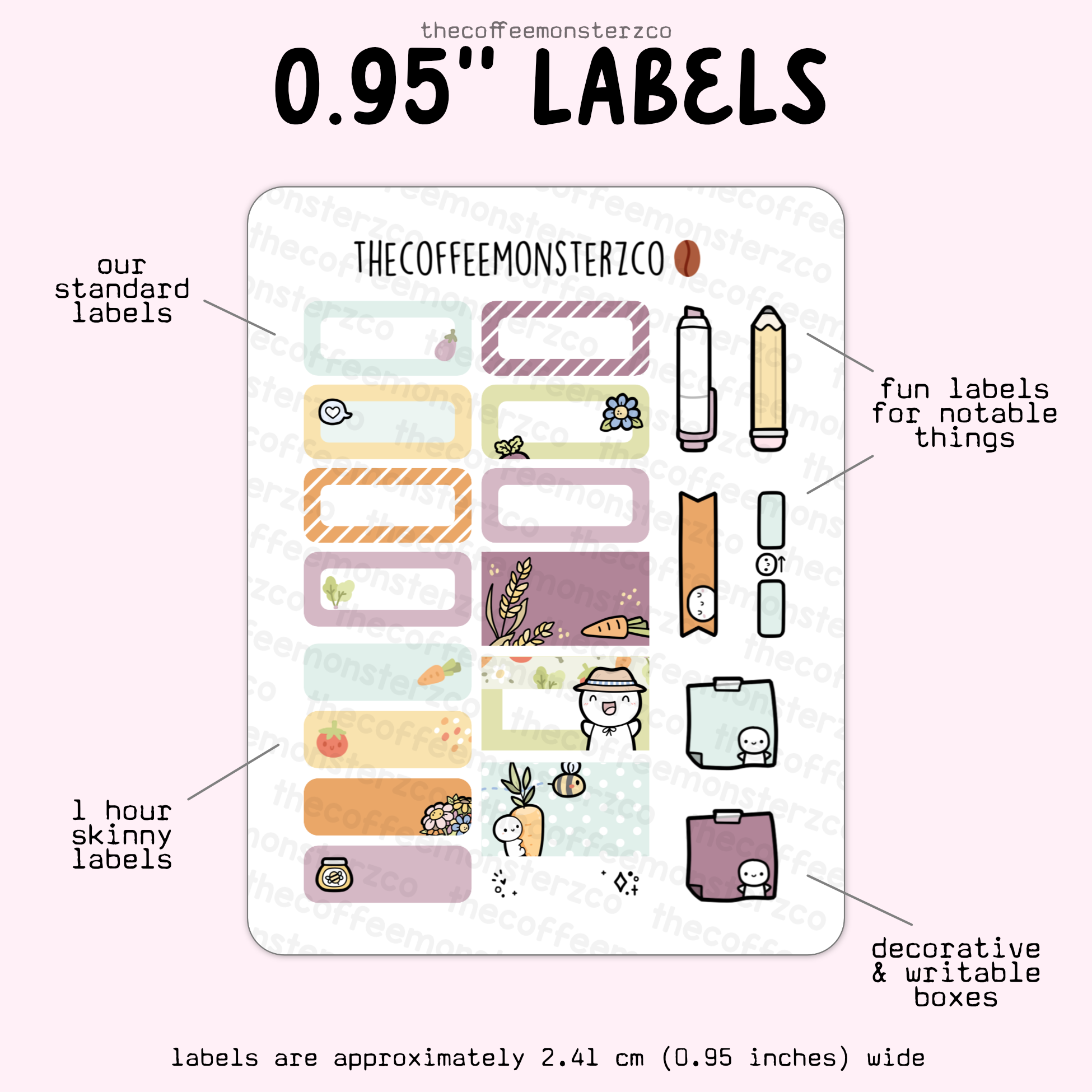 2025 Coordinating 0.95&quot; Labels