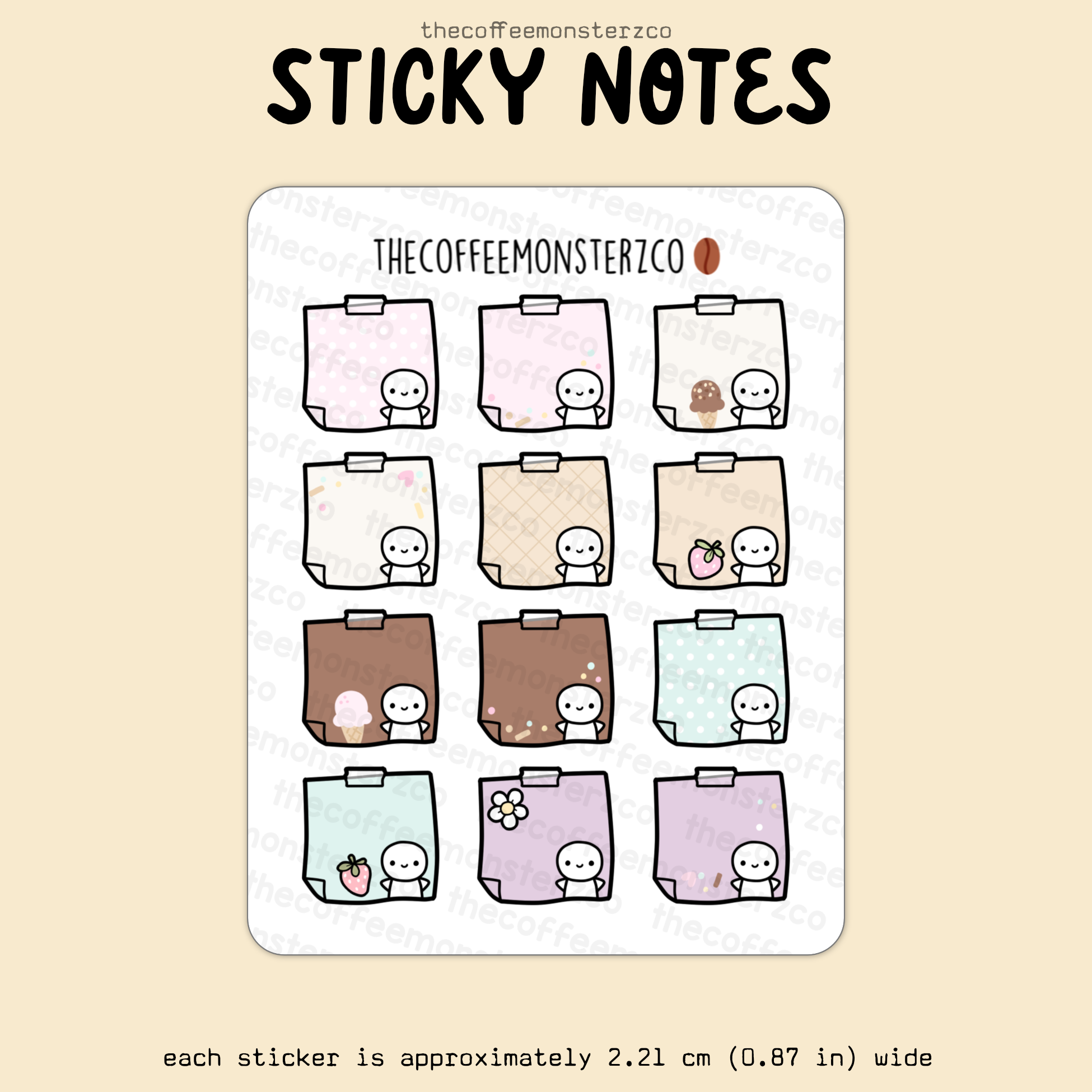 2025 Coordinating Sticky Notes