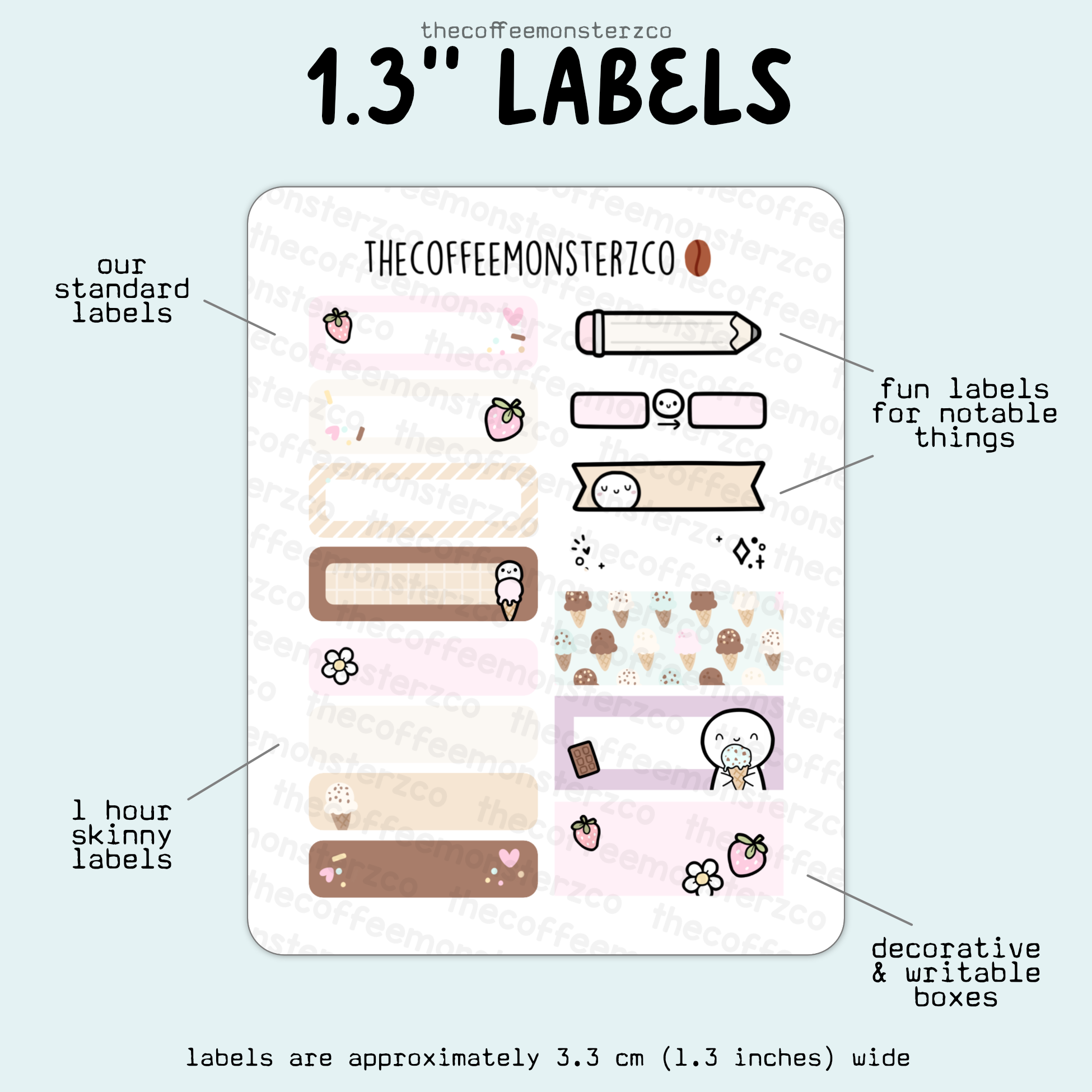 2025 Coordinating 1.3&quot; Labels