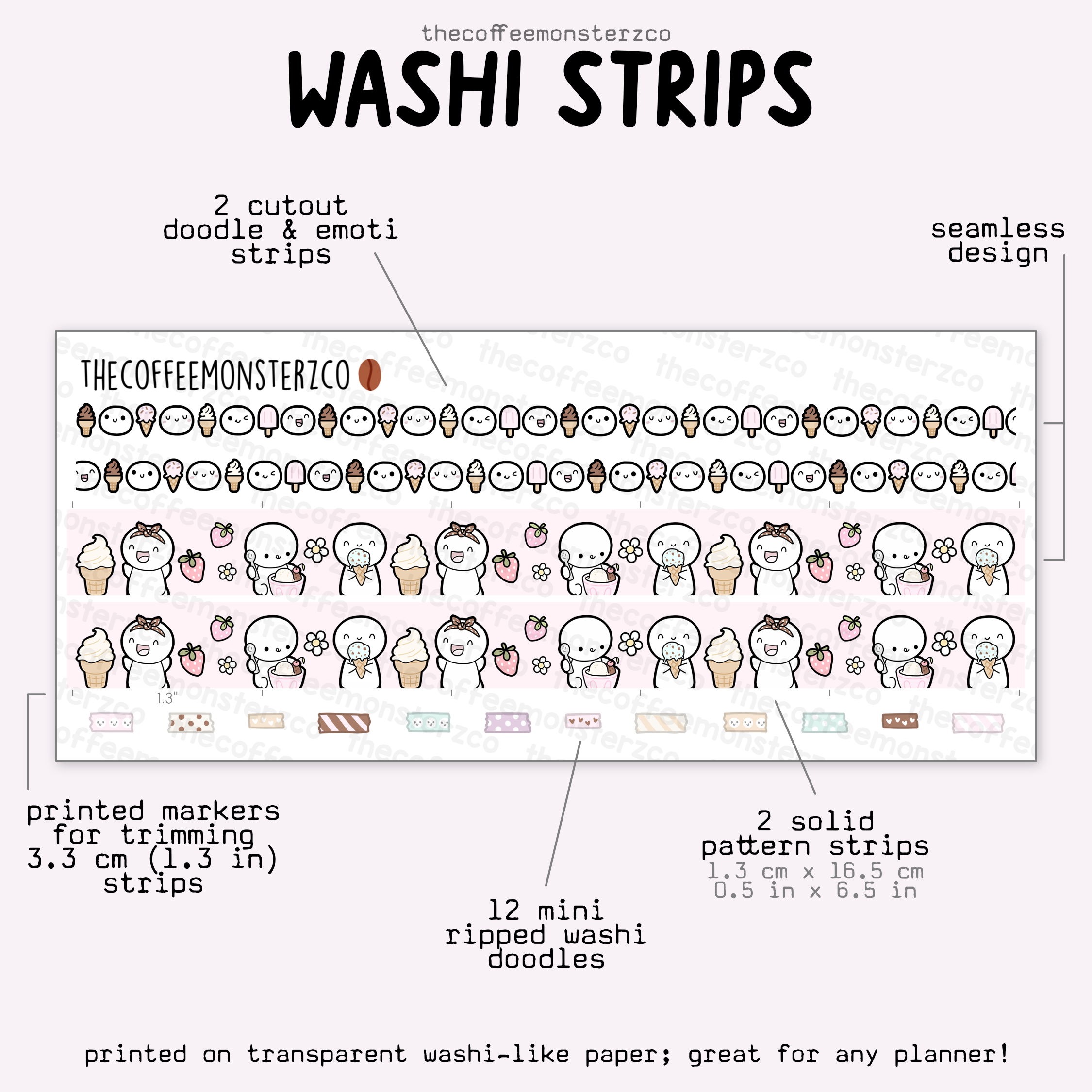 2025 Coordinating Washi Strips