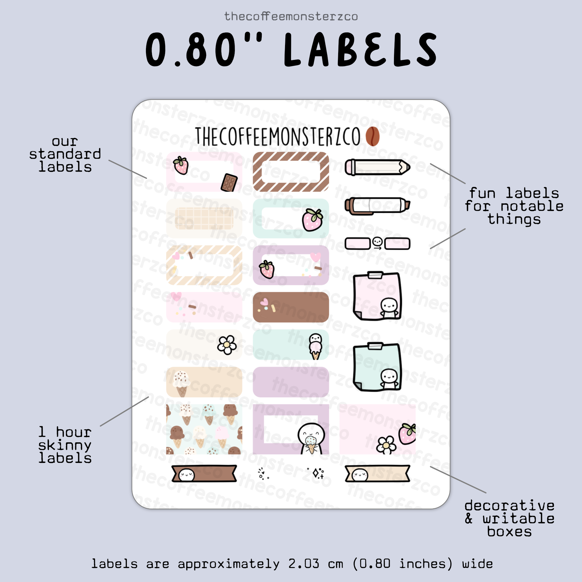 2025 Coordinating 0.80&quot; Labels