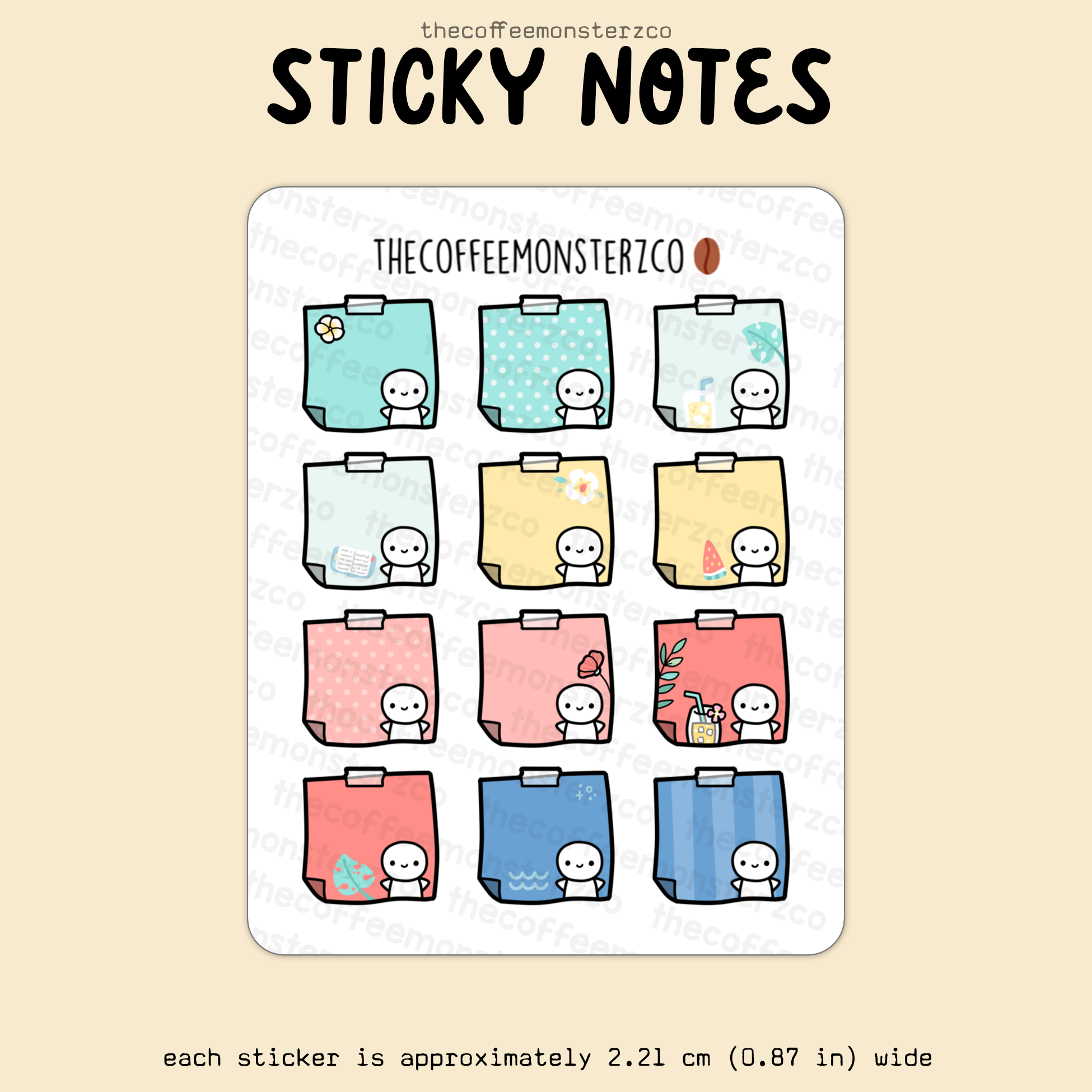 2025 Coordinating Sticky Notes