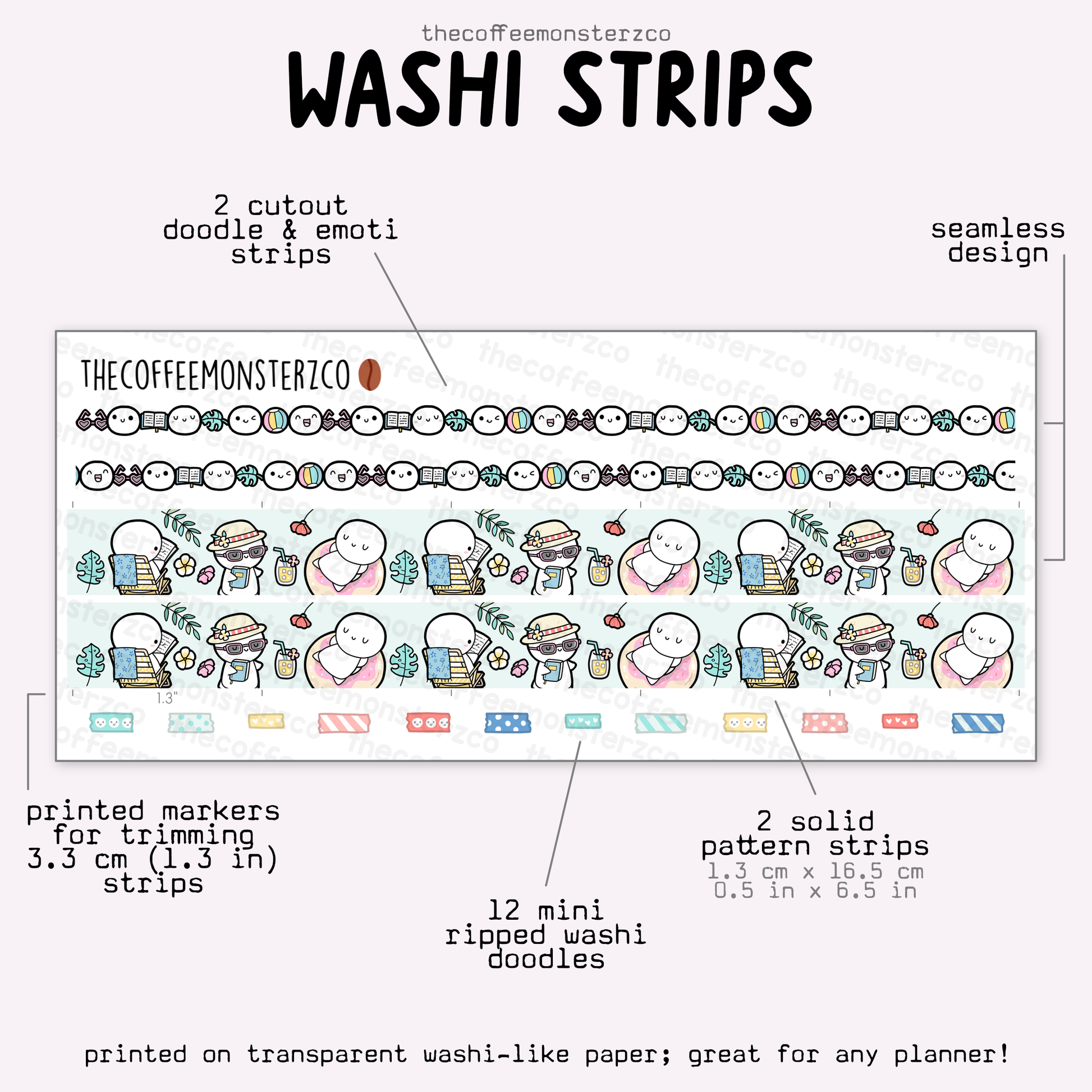 2025 Coordinating Washi Strips