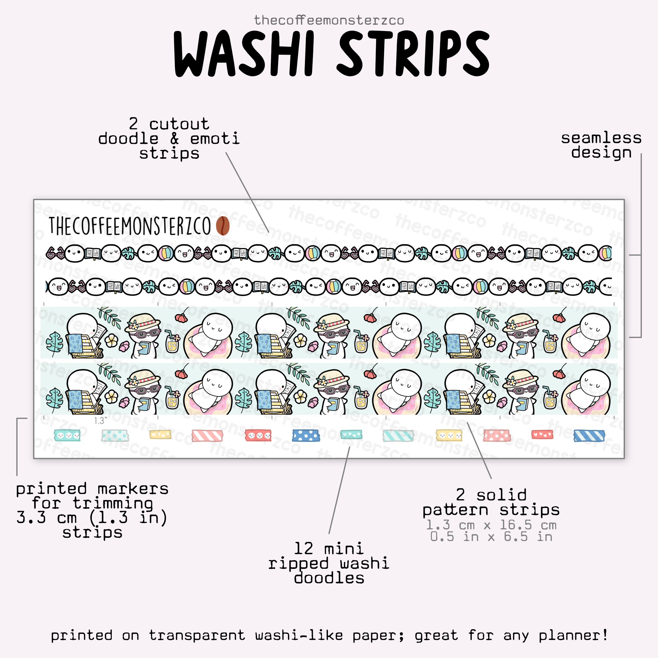 2025 Coordinating Washi Strips