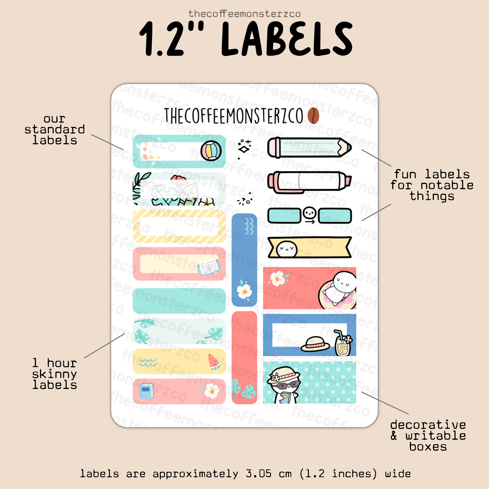 2025 Coordinating 1.2&quot; Labels