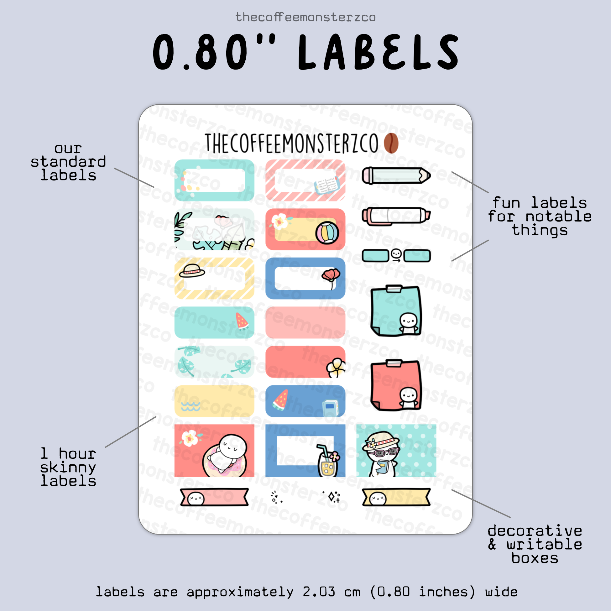 2025 Coordinating 0.80&quot; Labels